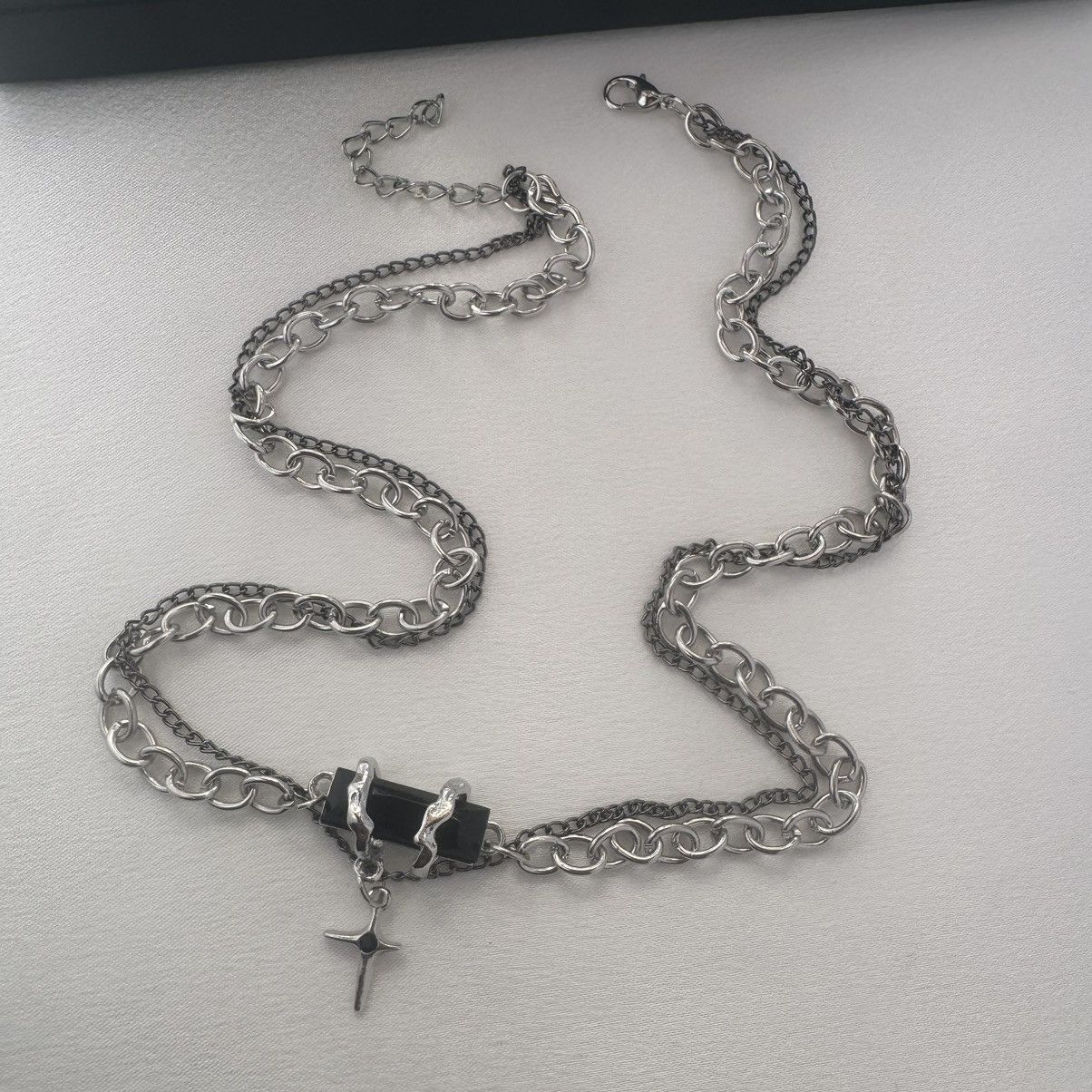 Designer Double Layer Star Pendant Necklace for Men Women Size ONE SIZE - 5 Thumbnail