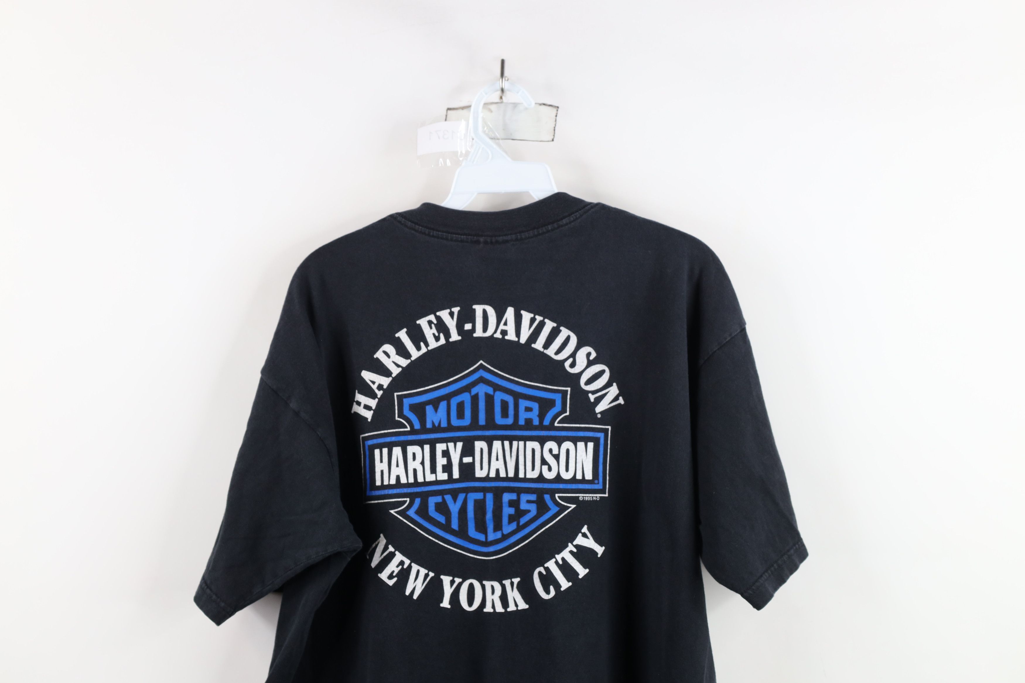 Harley Davidson × Vintage Vintage 90s Harley Davidson Logo New York City T-Shirt USA Size US XL / EU 56 / 4 - 13 Thumbnail
