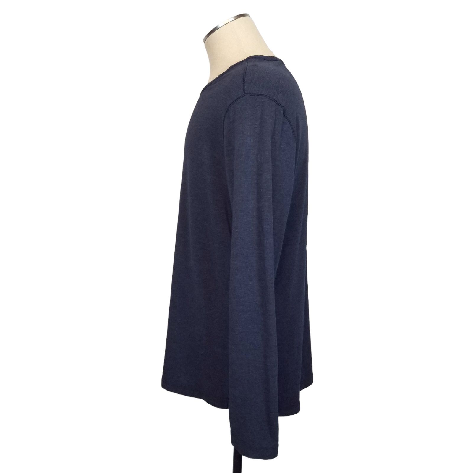 Lululemon Lululemon Men's Long Sleeve Tee Heathered Dark Blue Size XL Size US XL / EU 56 / 4 - 3 Thumbnail