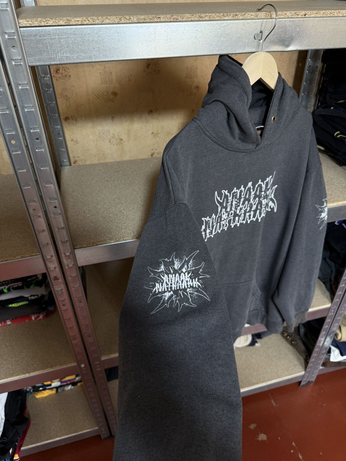 Band Tees × Vintage Vintage 90’s ANAAL NATHRAKH Black Metal Rock Hoodie Y2K Hype Size US XXL / EU 58 / 5 - 6 Thumbnail