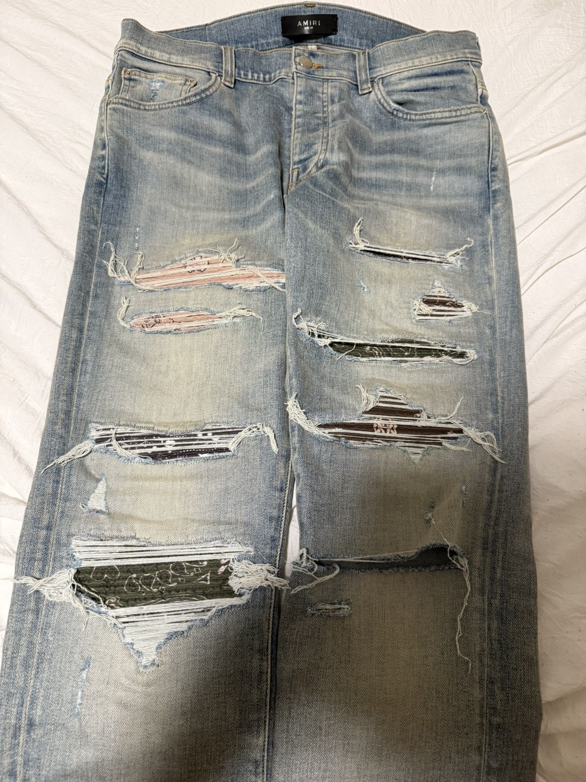 Amiri Amiri thrasher ripped camo patches skinny Size US 32 / EU 48 - 8 Thumbnail