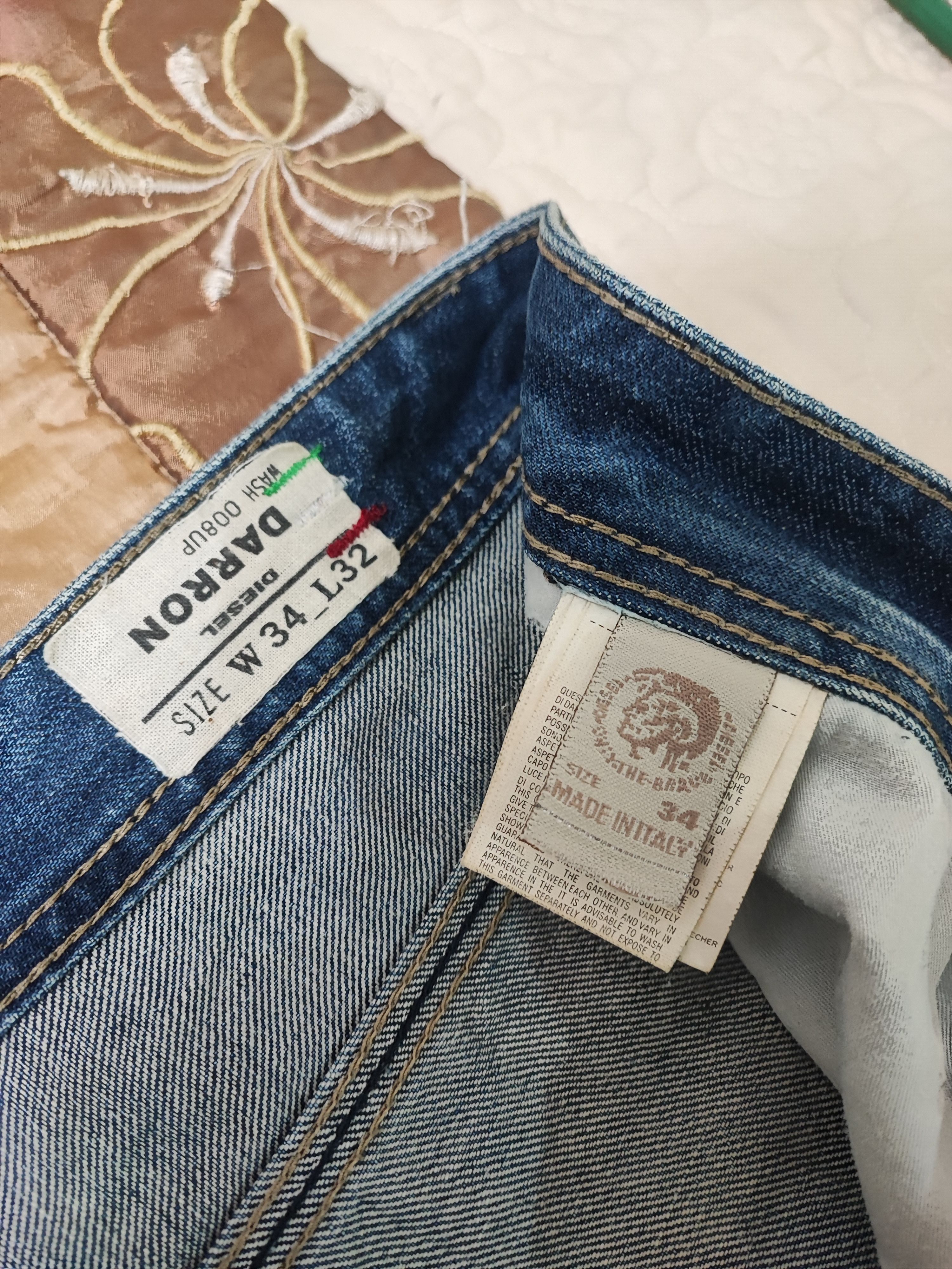 Diesel × Vintage Vintage Diesel Industry Lovely Distressed Grunge Punk Jeans Size US 34 / EU 50 - 11 Thumbnail