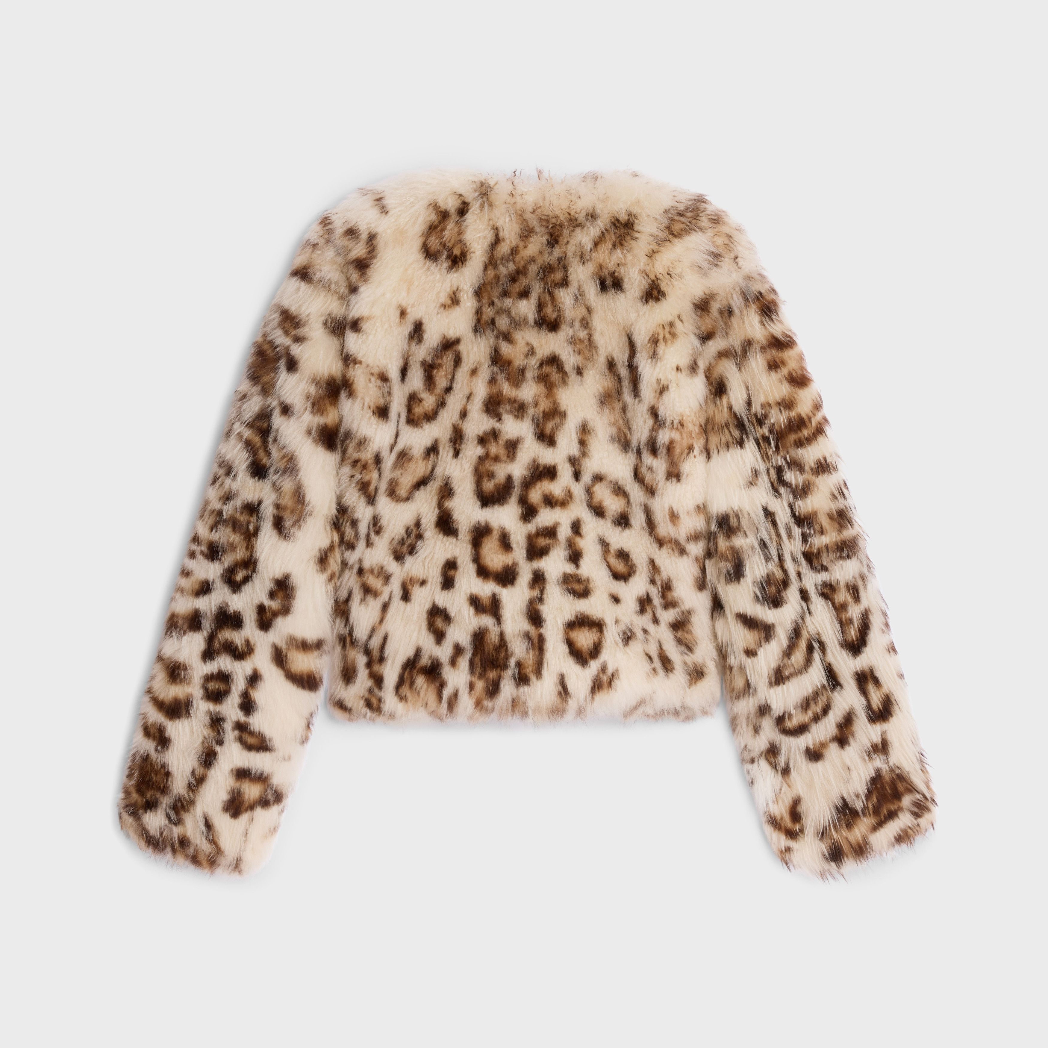 Celine o1bcso1str0925 2F436807G Pure Collar Jacket in Leopard Size S / US 4 / IT 40 - 2 Thumbnail