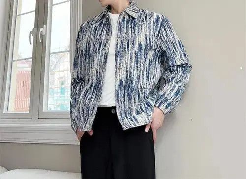 Other Katagiri x Hada Raw Striped Button Denim Jacket Size US M / EU 48-50 / 2 - 5 Thumbnail