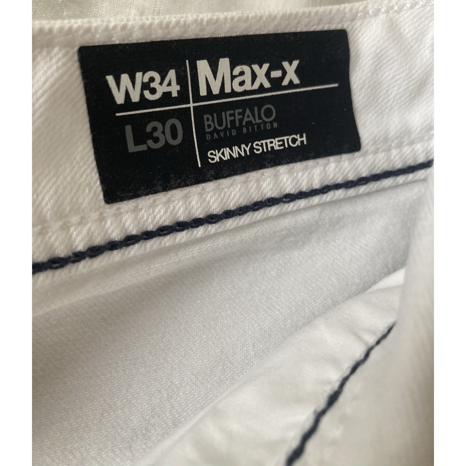Buffalo David Bitton Buffalo David Bitton Men's Skinny Max-X Stretch Jeans 34X30 Size US 34 / EU 50 - 5 Thumbnail