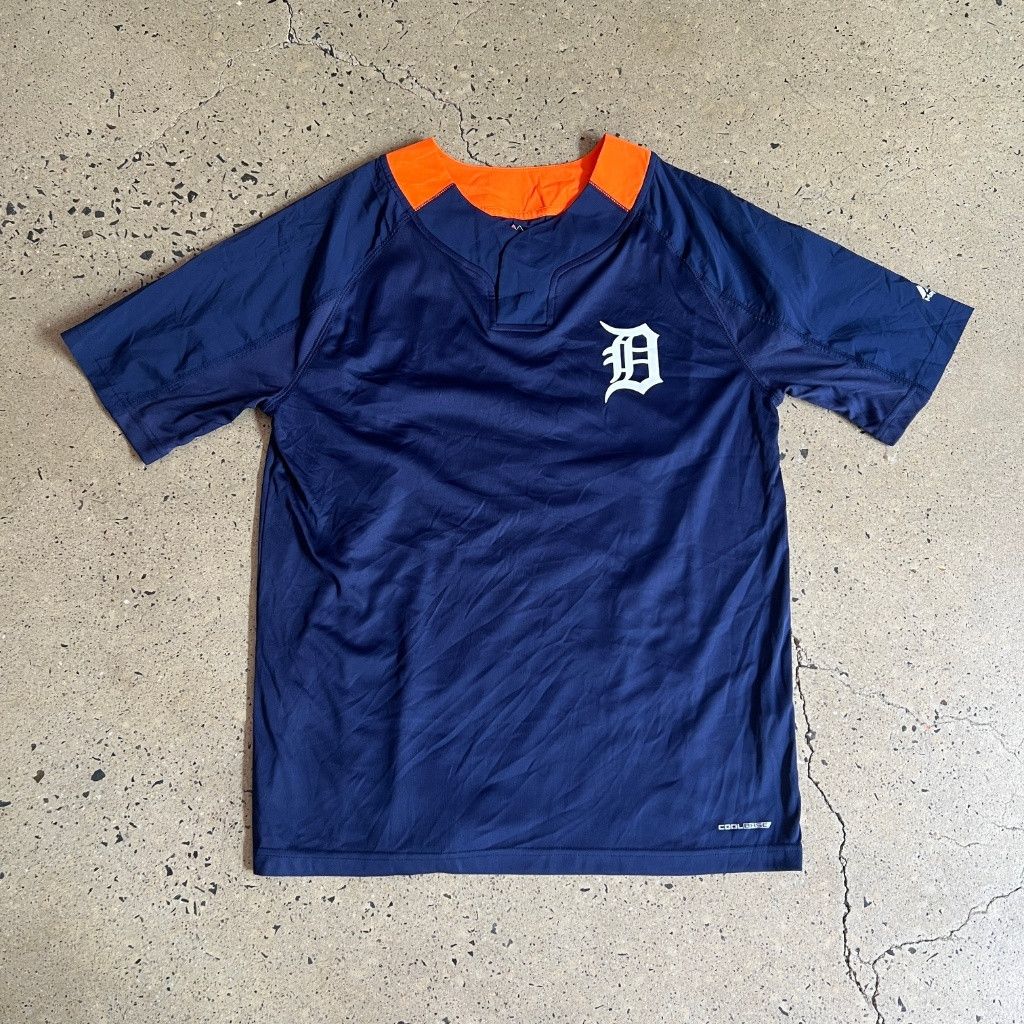 Other Majestic Navy Blue Baseball Jersey with Orange Collar Size US L / EU 52-54 / 3 - 1 Thumbnail