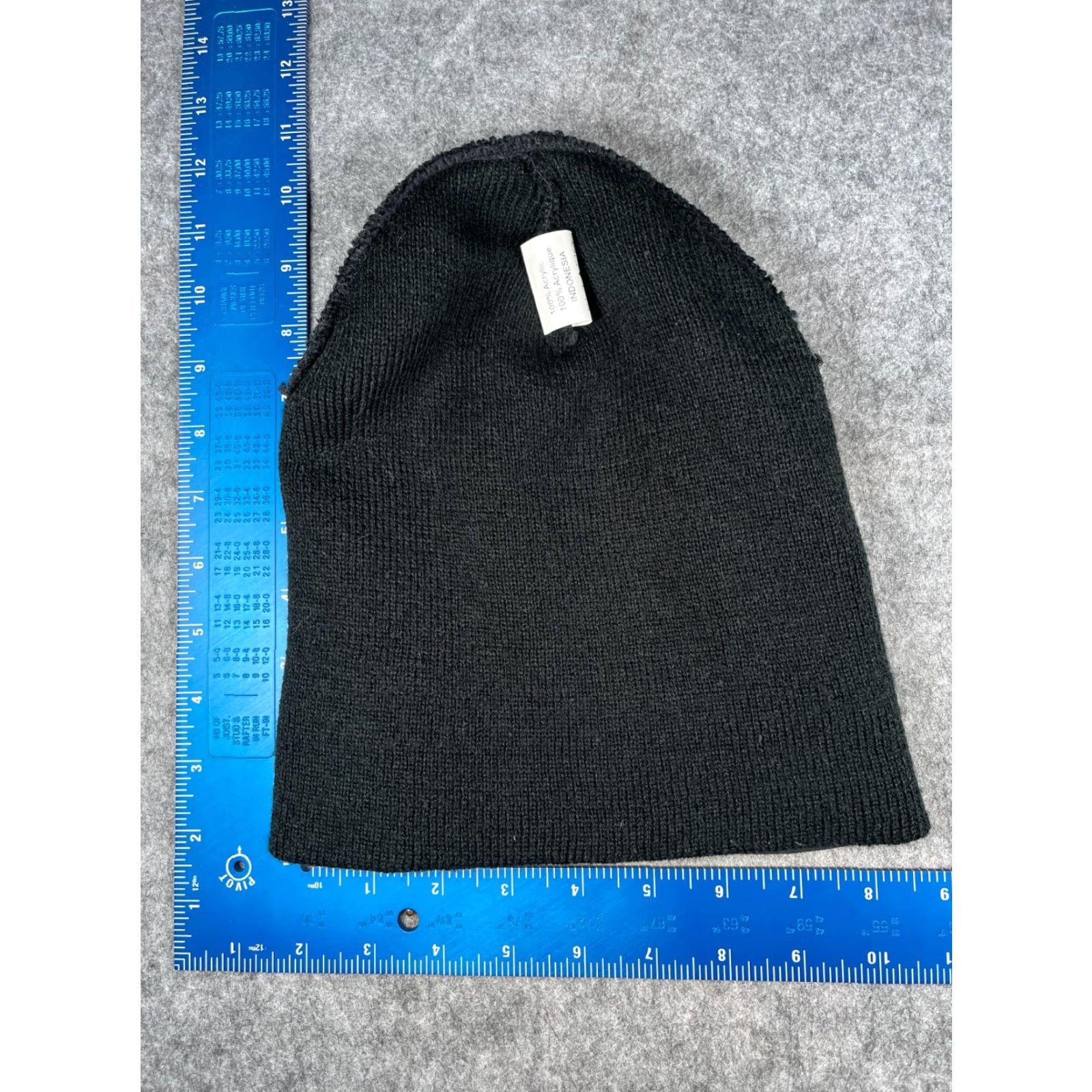 Vintage Crossland Beanie Toque Adult Black Knit 100%Acrylic Embroidered Hat/Cap Unisex Adults One Size Fall Winter Outdoor Logo Size ONE SIZE - 6 Thumbnail
