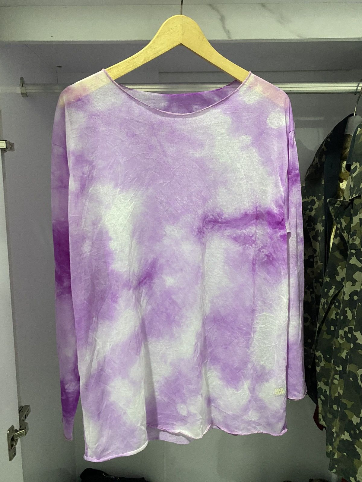 Yohji Yamamoto 🖤BLACKFRIDAY🖤 Meshtop Purple Dyed yohji issey styled Size US L / EU 52-54 / 3 - 1 Thumbnail