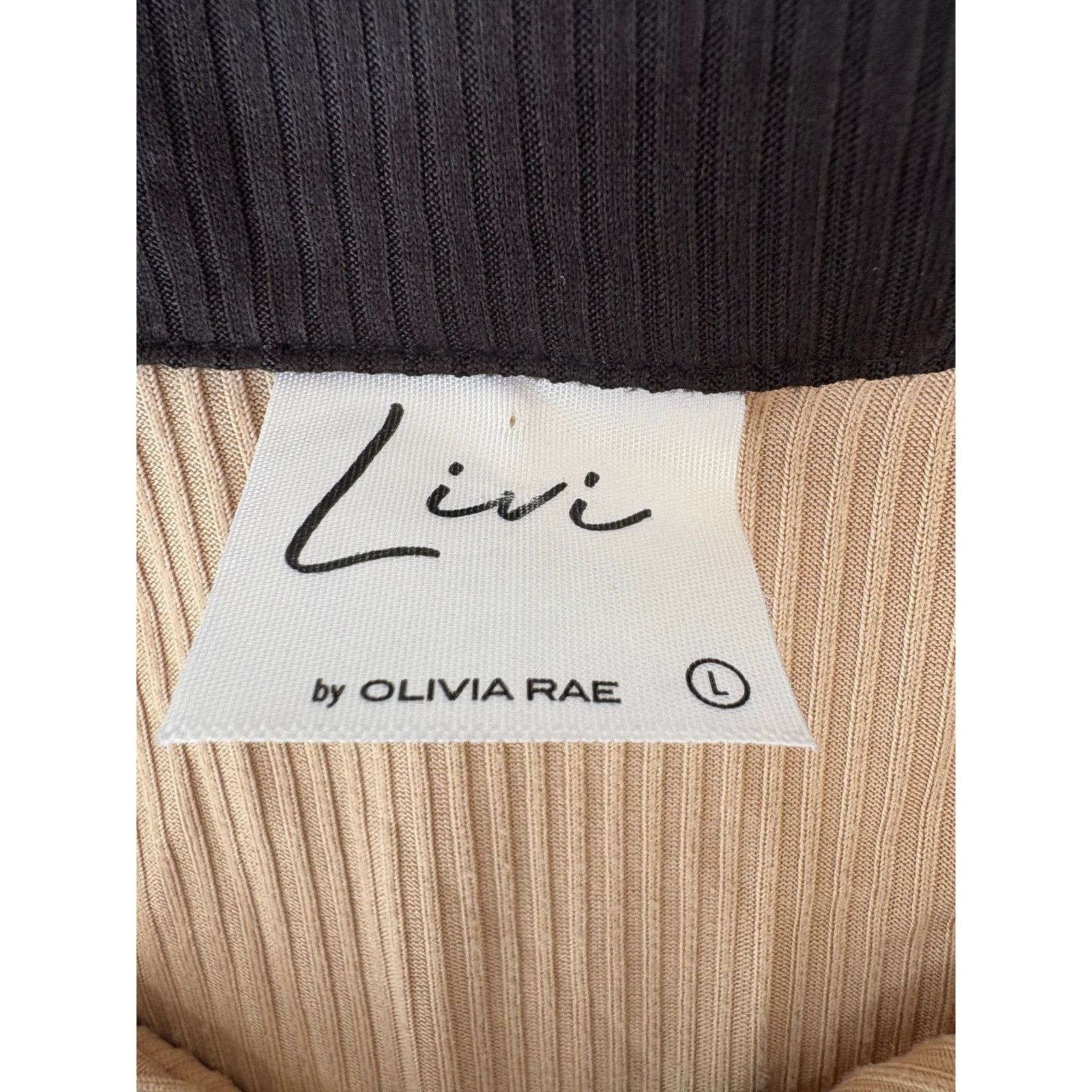 Other Livi by Olivia Rae | Women's Short Sleeve V-Neck Top | Large Size L / US 10 / IT 46 - 4 Thumbnail