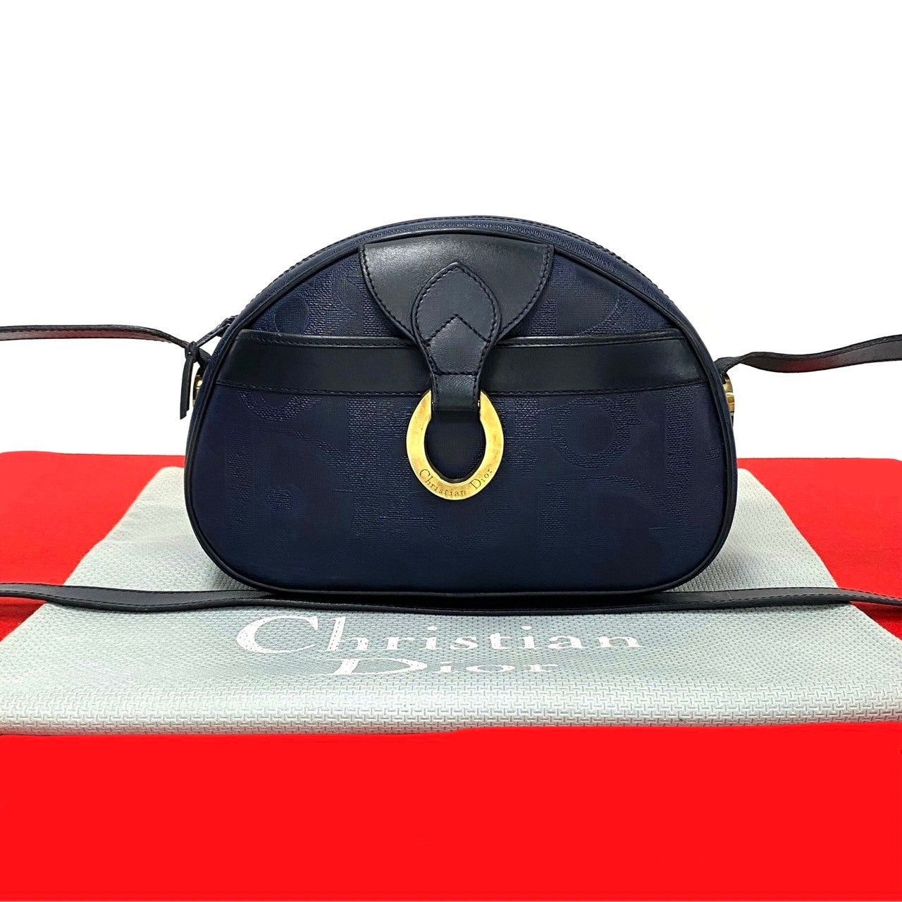 Dior Dior Shoulder Bag Blue Leather Size ONE SIZE - 1 Thumbnail