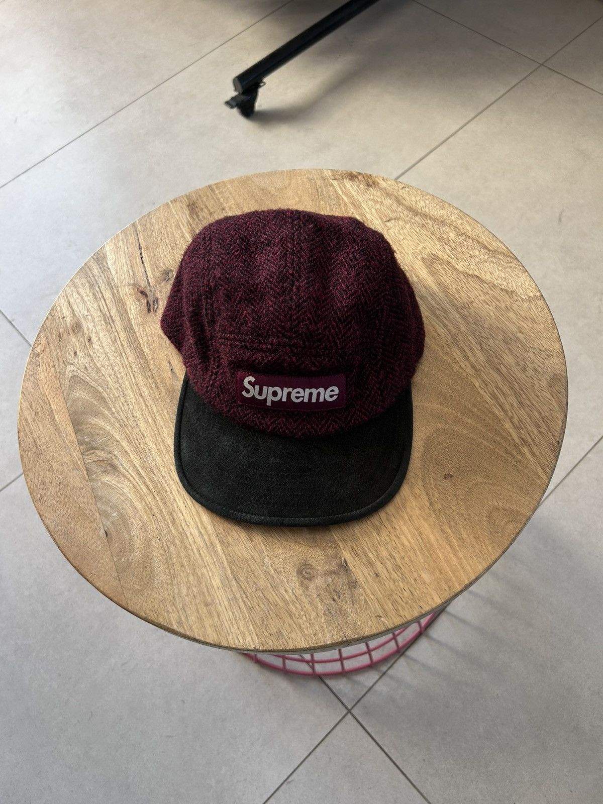 Supreme Supreme FW2012 Harey Tweed Herringbone Camp Cap Size ONE SIZE - 5 Thumbnail