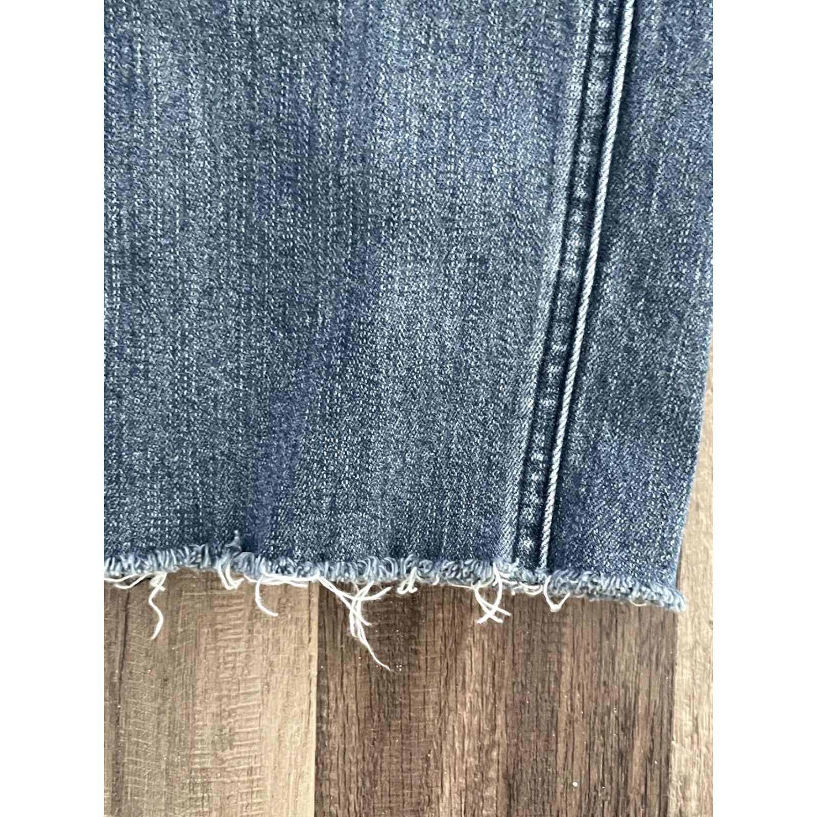 Denime Rude Jeans Skinny 30x30 Denim Dark Wash Slim Straight Men 5-Pocket Button Zip Size US 30 / EU 46 - 2 Thumbnail