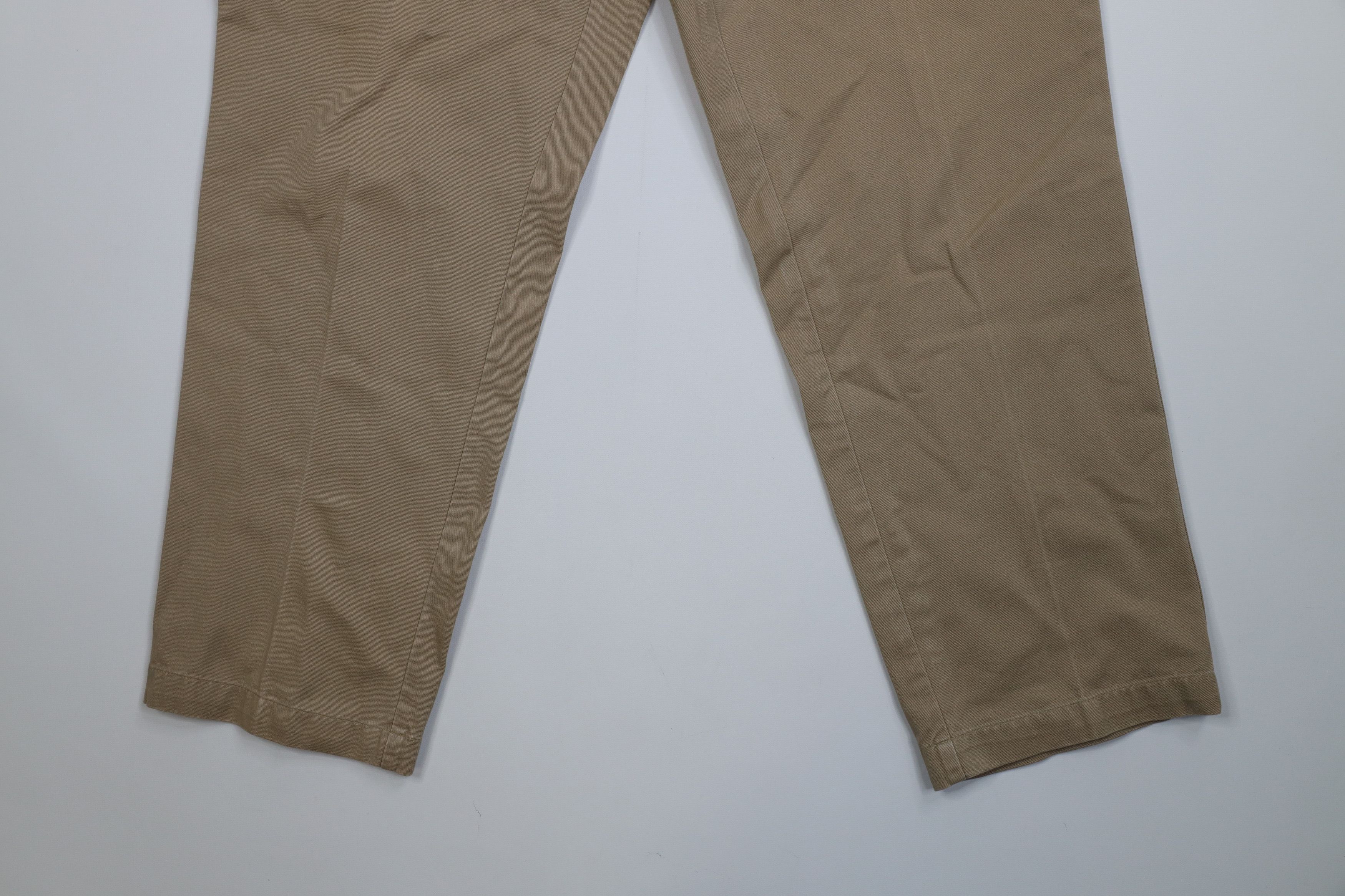 Polo Ralph Lauren Vintage 90s Ralph Lauren Wide Leg Chino Pants Trousers Khaki Size US 34 / EU 50 - 4 Thumbnail