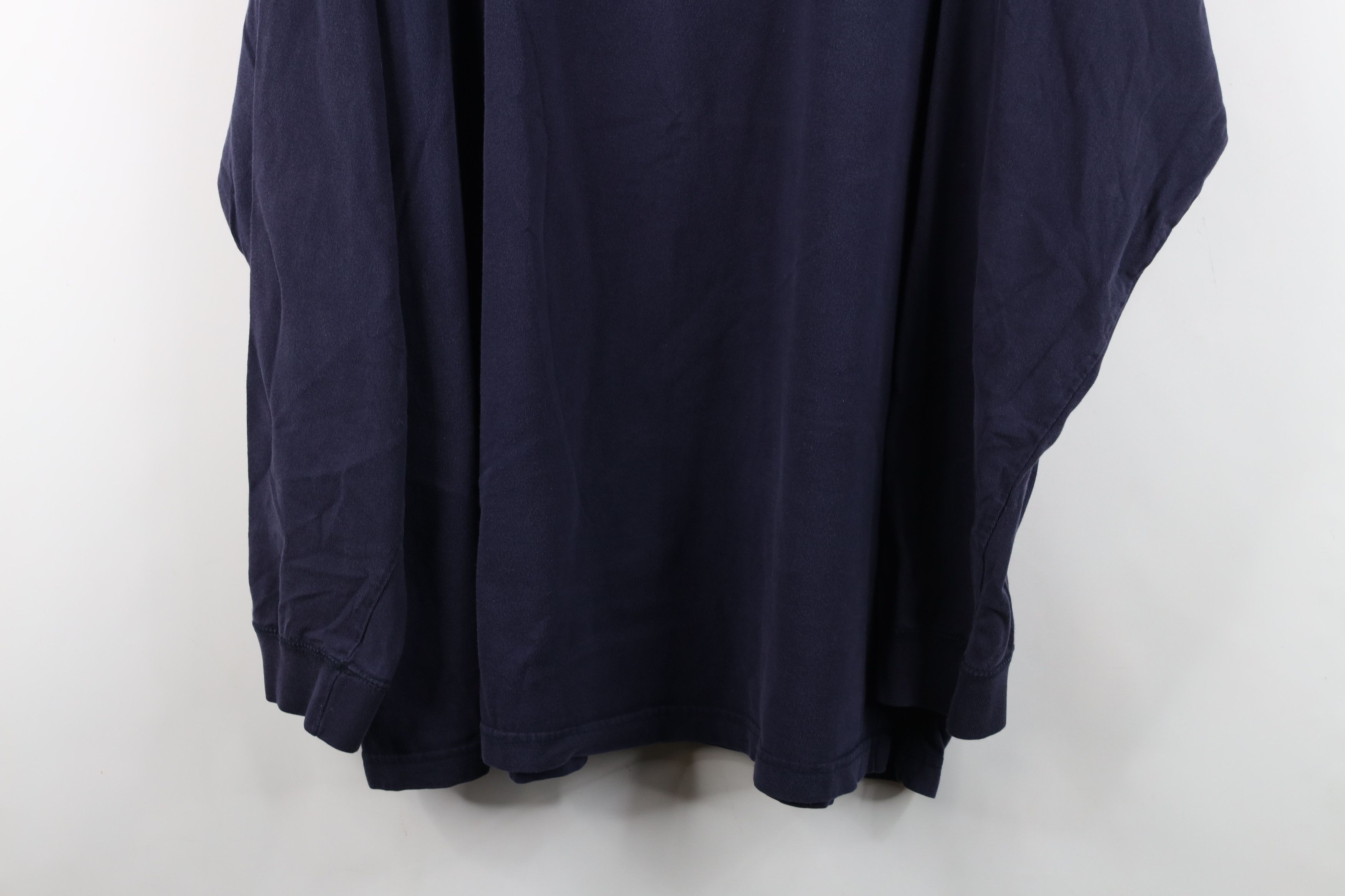 Vintage Vintage 90s Streetwear Baggy Long Sleeve Henley T-Shirt Blue Size US XL / EU 56 / 4 - 3 Thumbnail