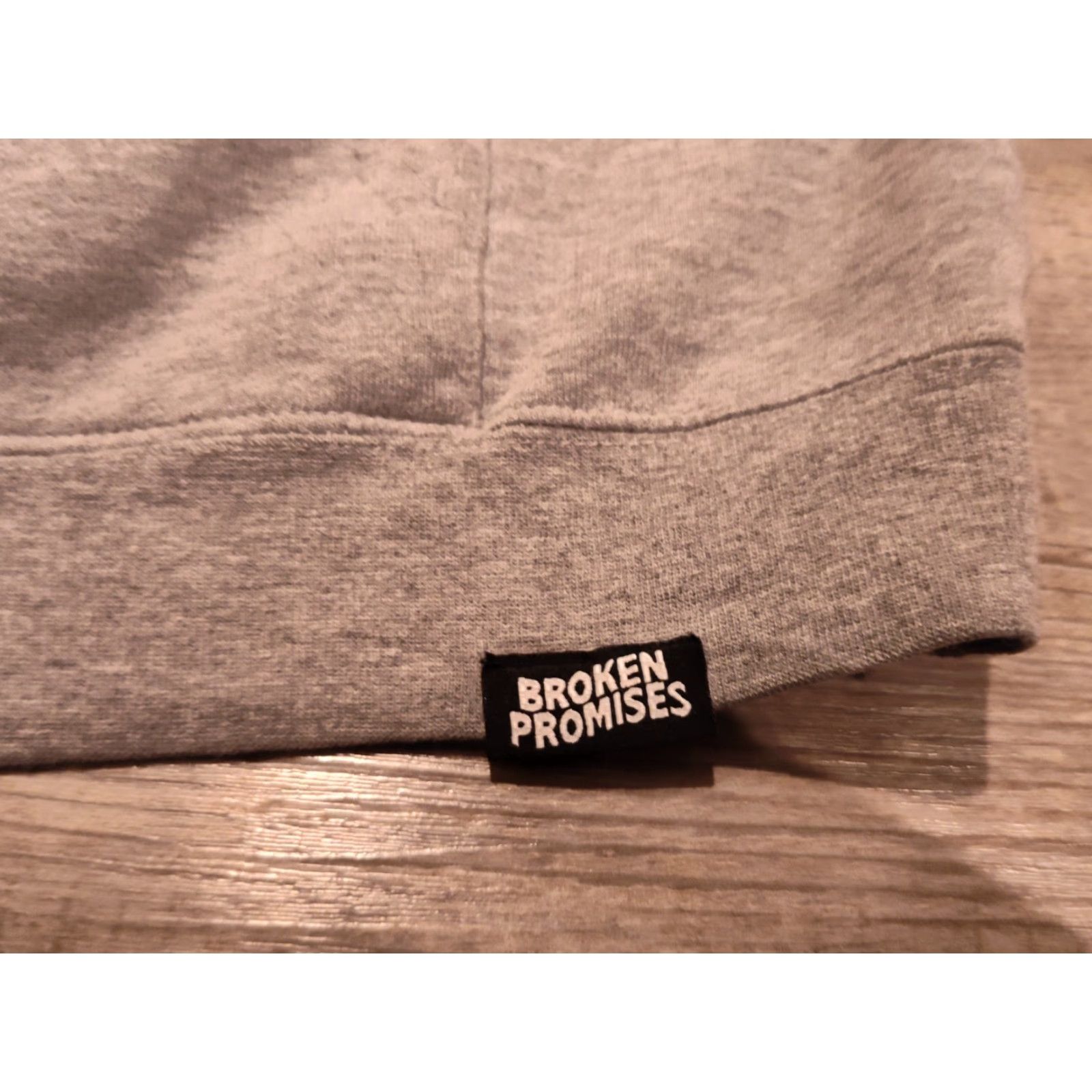 Broken Promises Co. Broken Promises Men's Pullover Hoodie Long Sleeve Sweatshirt Grey Fall Winter Anime Graphic Size Large Size US L / EU 52-54 / 3 - 3 Thumbnail