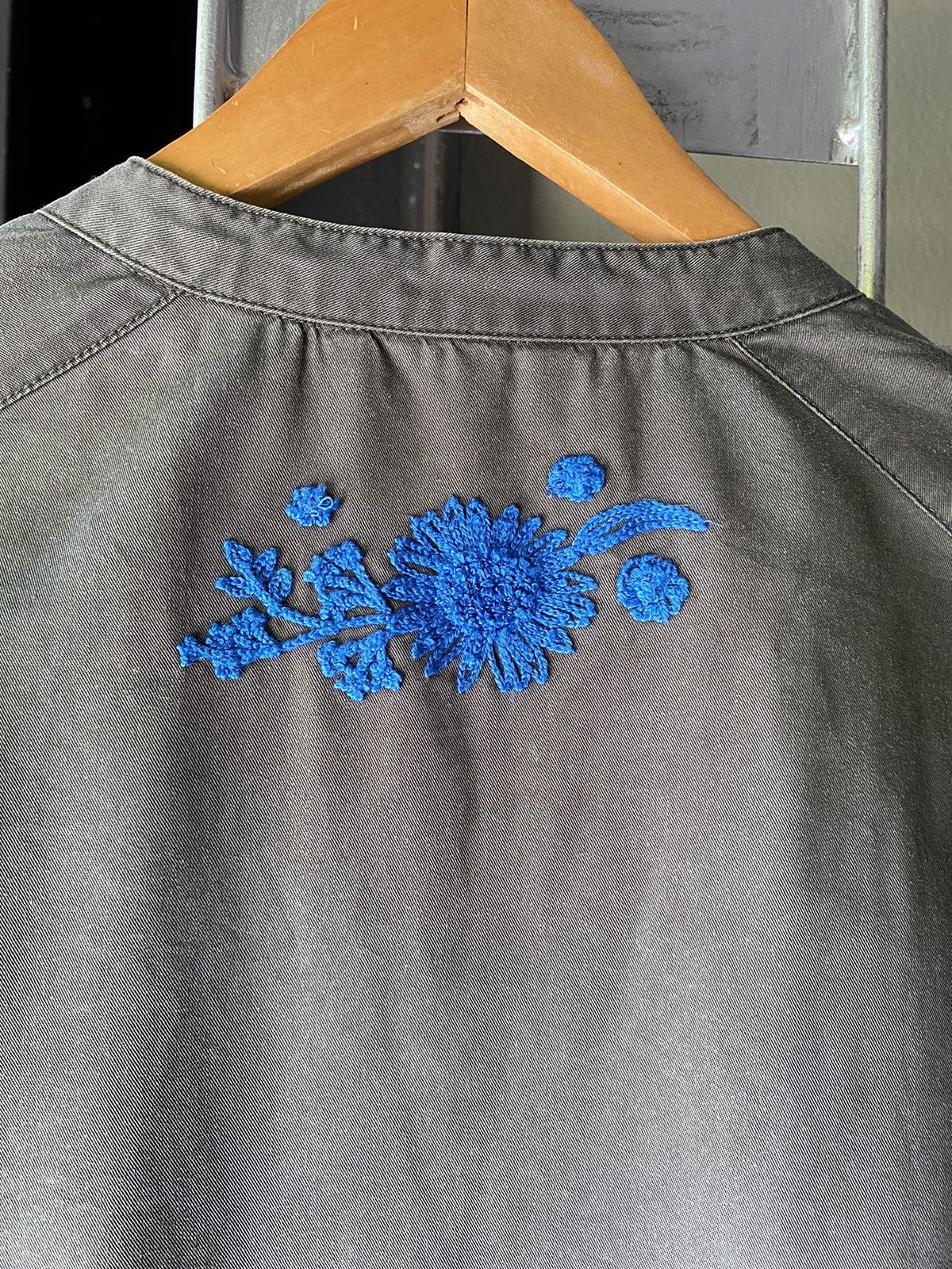 Desigual Desigual Gray Floral Embroidered shirt Size XS / US 0-2 / IT 36-38 - 14 Thumbnail
