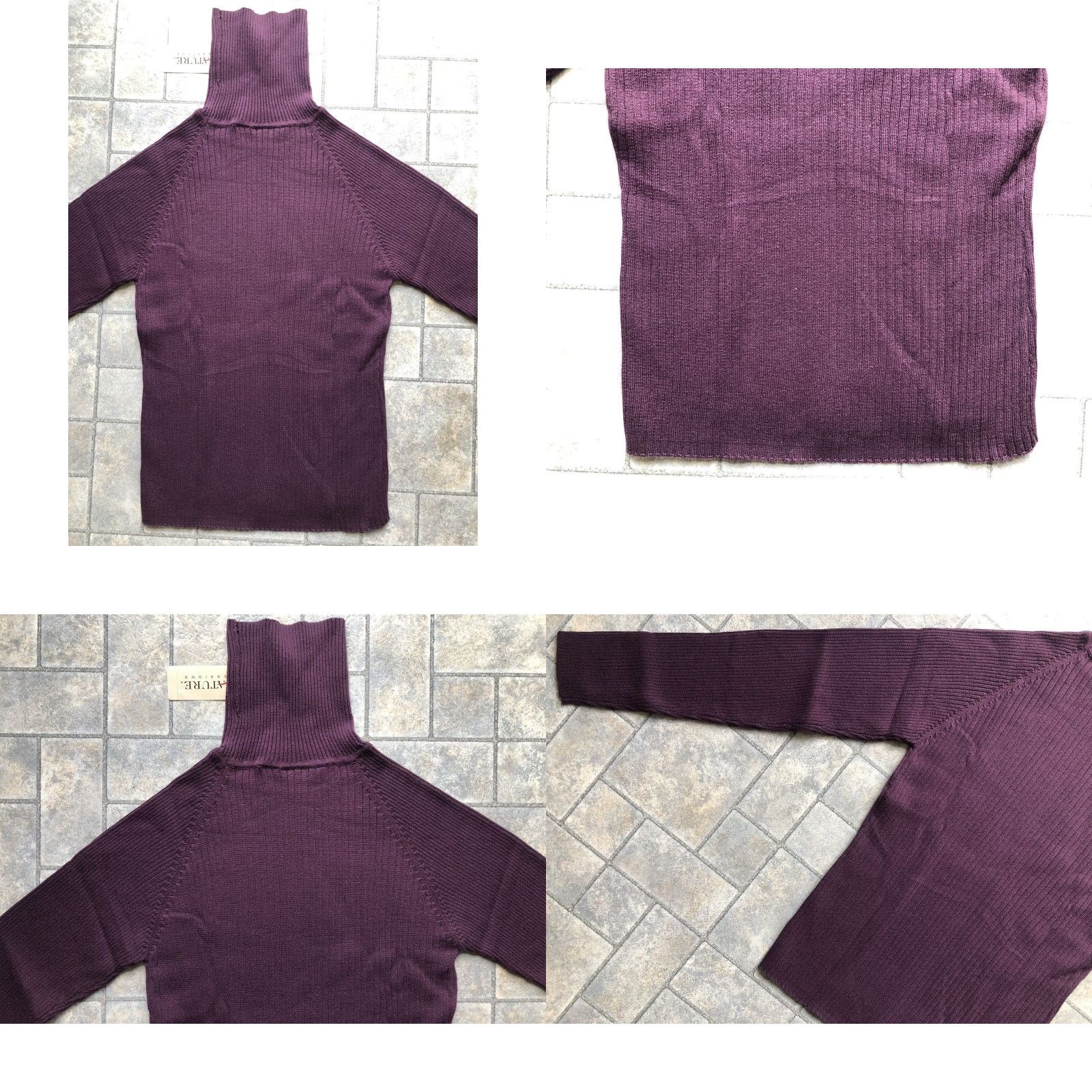 Vintage **Signature Expressions Women's Size S Purple Turtleneck** User: Signature Expressions Women's Size S Purple Turtleneck Winter Classic Sweater Size S / US 4 / IT 40 - 9 Thumbnail