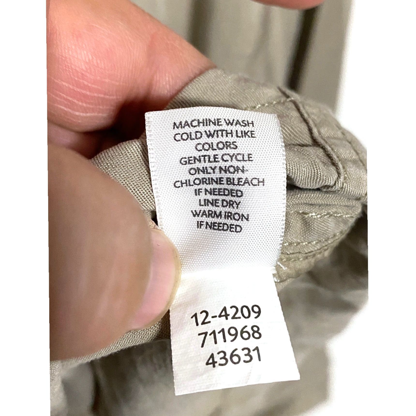 J. Jill J Jill Jacket Front Zipper Flap Pockets Tencel Lyocell Drawstring Hem Womens XL Cream Lyocell Jacket Womens XL Size XL / US 12-14 / IT 48-50 - 7 Thumbnail