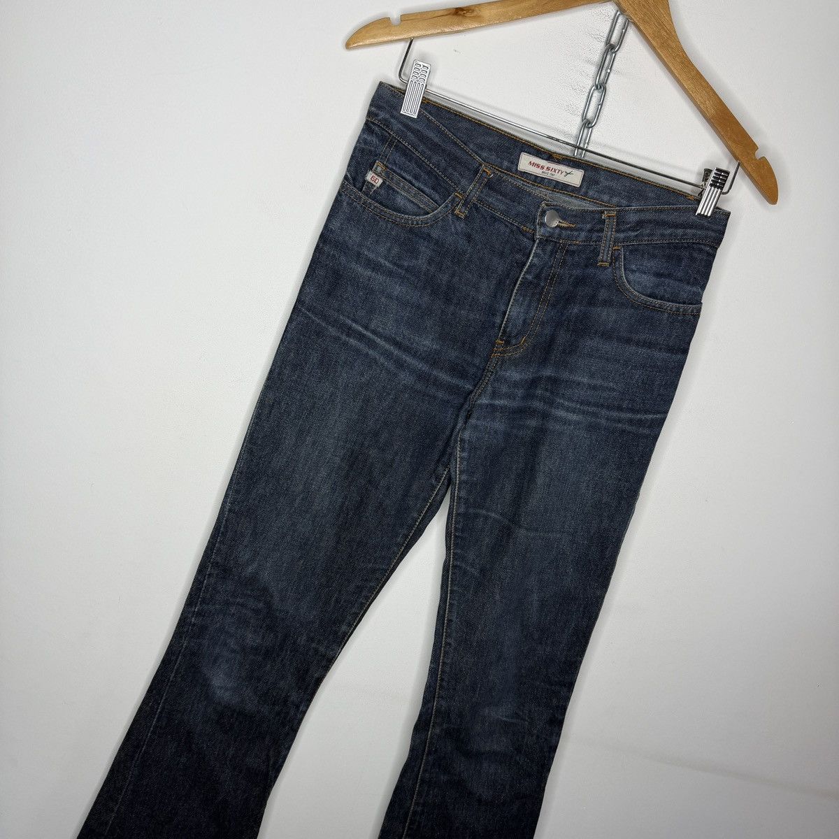 Miss Sixty Vintage Y2K Miss Sixty Extra Low YT Rise Flared Jeans Grunge Size 27" / US 4 / IT 40 - 4 Thumbnail