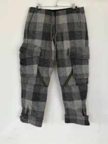 Greg Lauren Greg Lauren Men's Wool Blend Plaid Overalls Size US 34 / EU 50 - 1 Thumbnail