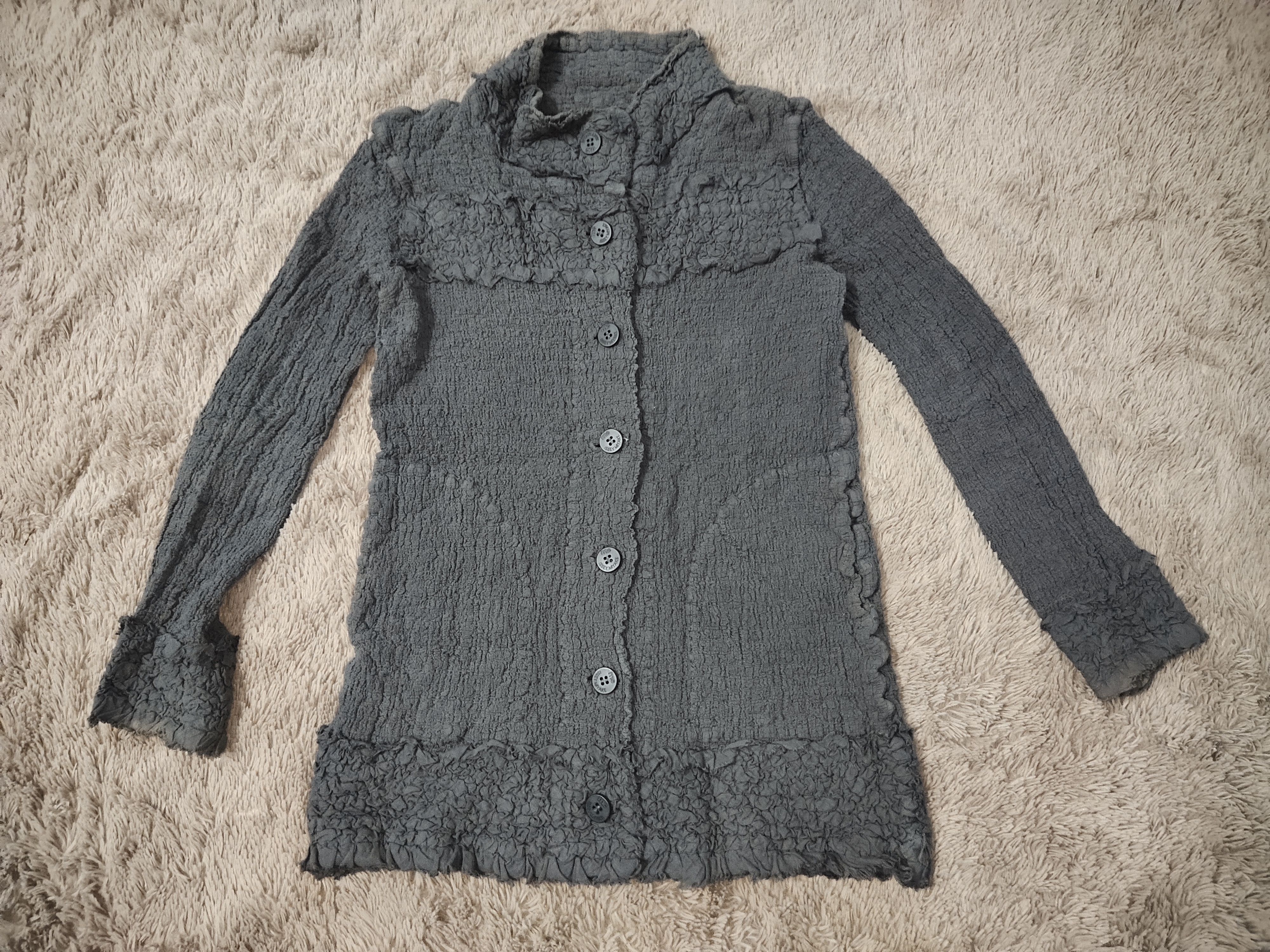 Issey Miyake × Japanese Brand Issey Miyake Me Wrinkle Cauliflower Pair Suite Size S / US 4 / IT 40 - 4 Thumbnail