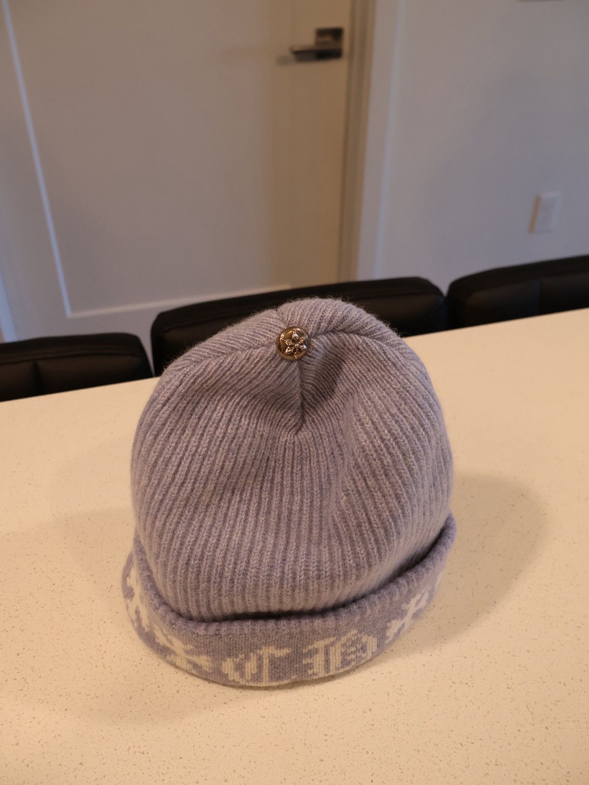 Chrome Hearts Chrome Hearts Blue Cashmere Big Daddy Beanie Size ONE SIZE - 6 Thumbnail
