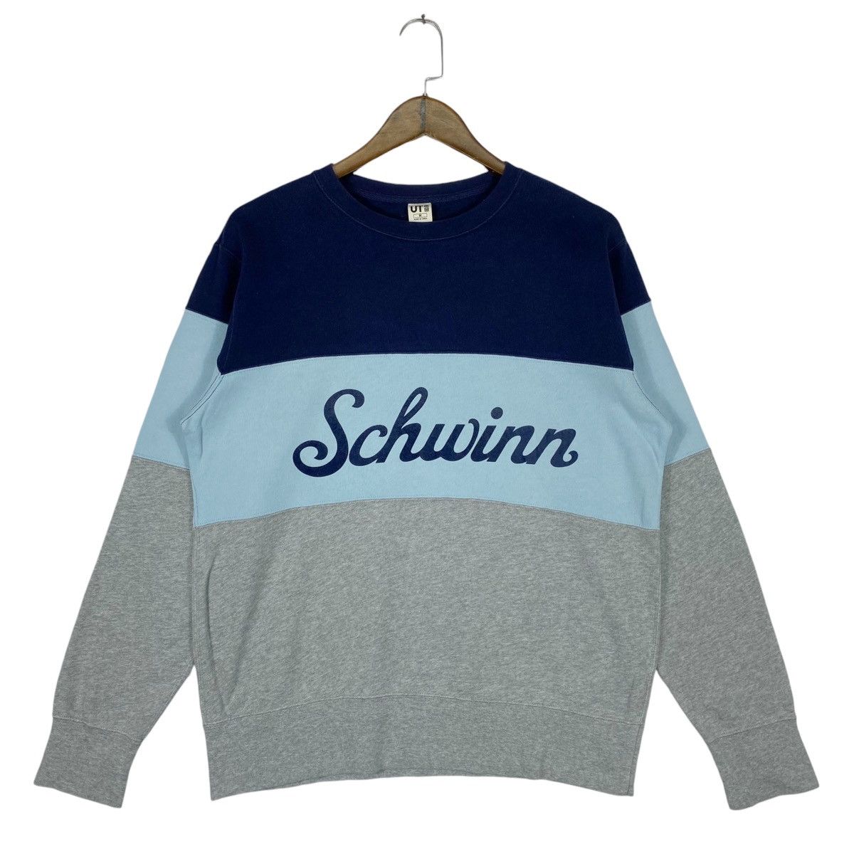 Uniqlo × Vintage Vintage Uniqlo Schwinn Sweatshirt Crewneck Blue Pullover Size US M / EU 48-50 / 2 - 1 Thumbnail