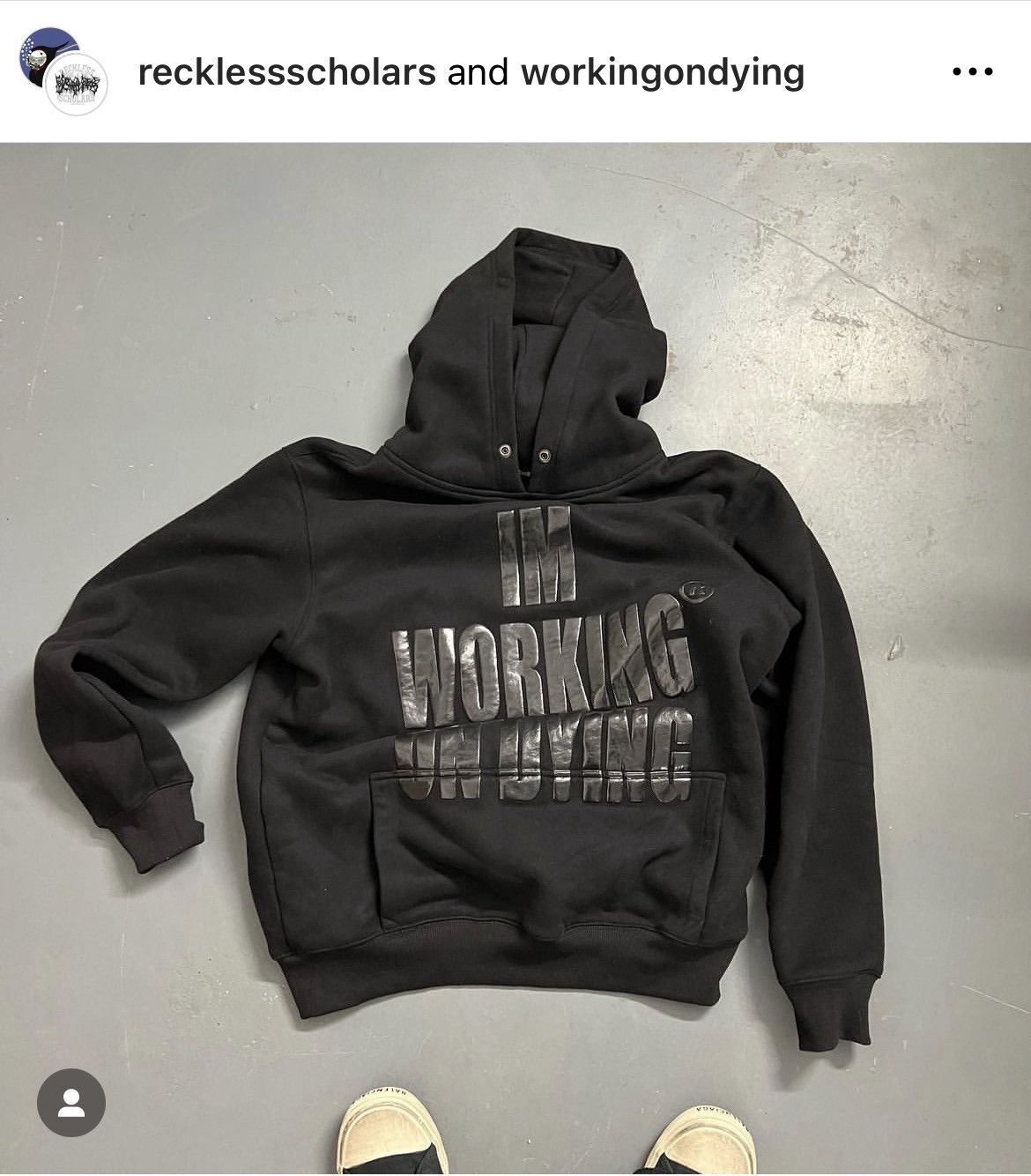 opiumreckless scholars black hoodie