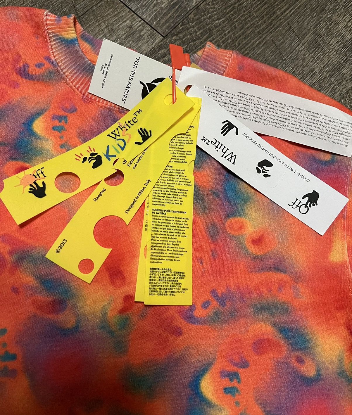 Off-White Off-White Kids Virgil Abloh Tie Dye Sweater Skirt Size 8 Size XXS / US 00 / IT 34 - 12 Thumbnail