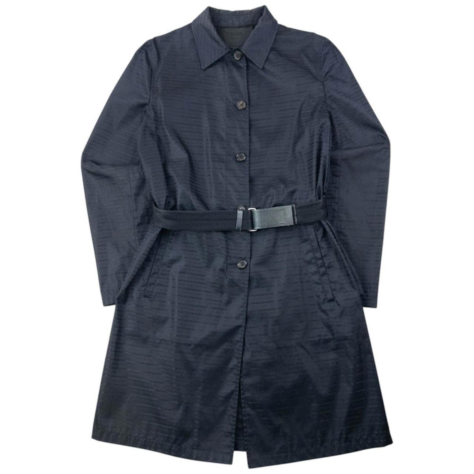 Prada Vintage 2000s Prada Monogram Belt Waist Jacket Size XL Size US XL / EU 56 / 4 - 1 Thumbnail