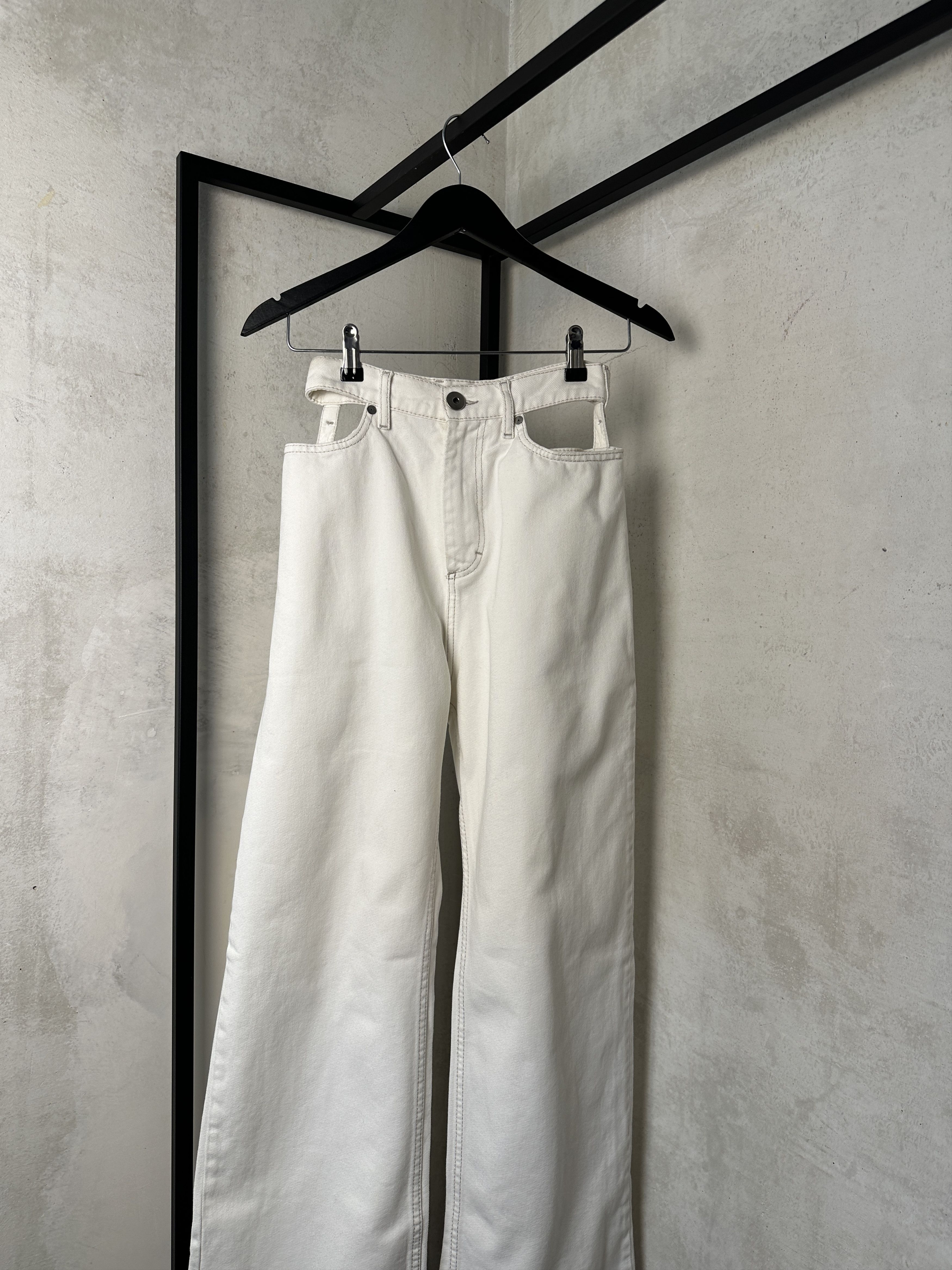 Maison Margiela Maison Margiela Cut Out Wide Leg Jeans Size 26" / US 2 / IT 38 - 3 Thumbnail