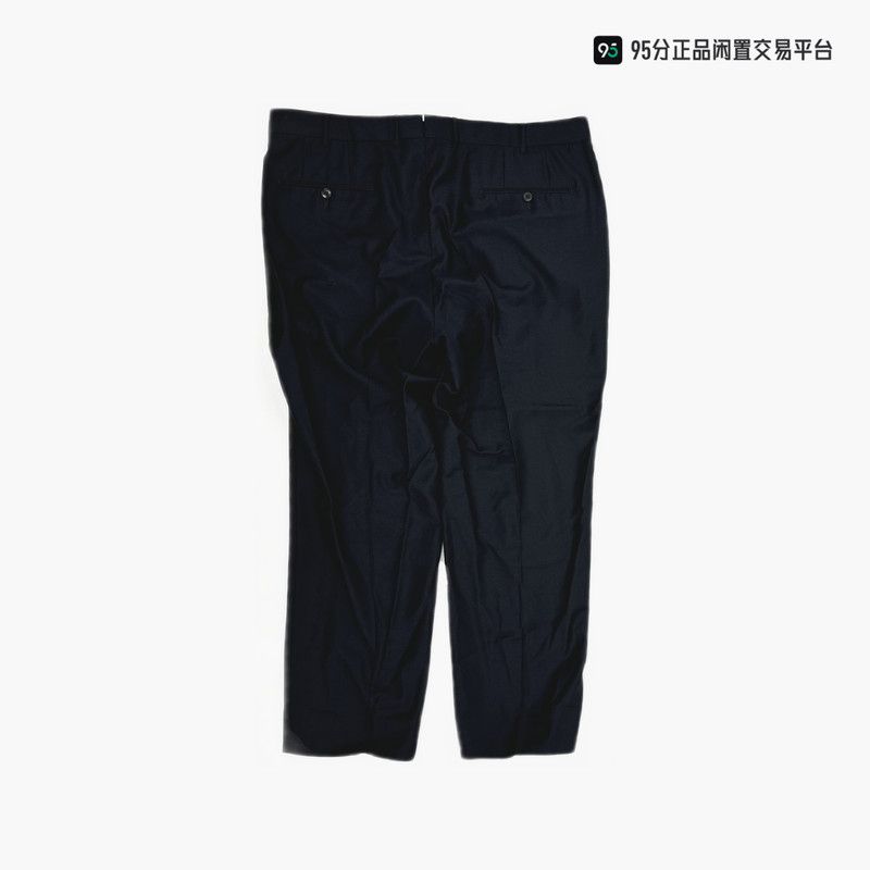 Ermenegildo Zegna Zegna Men's Slim-Fit Pleated Navy Suit Pants Size US 36 / EU 52 - 1 Thumbnail