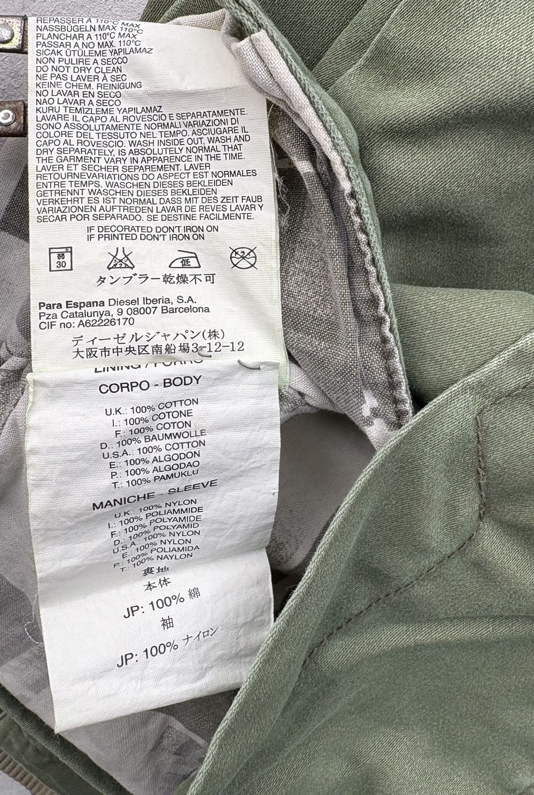 Diesel Diesel De-Arming Women’s Green Jacket Coat Size S / US 4 / IT 40 - 13 Thumbnail