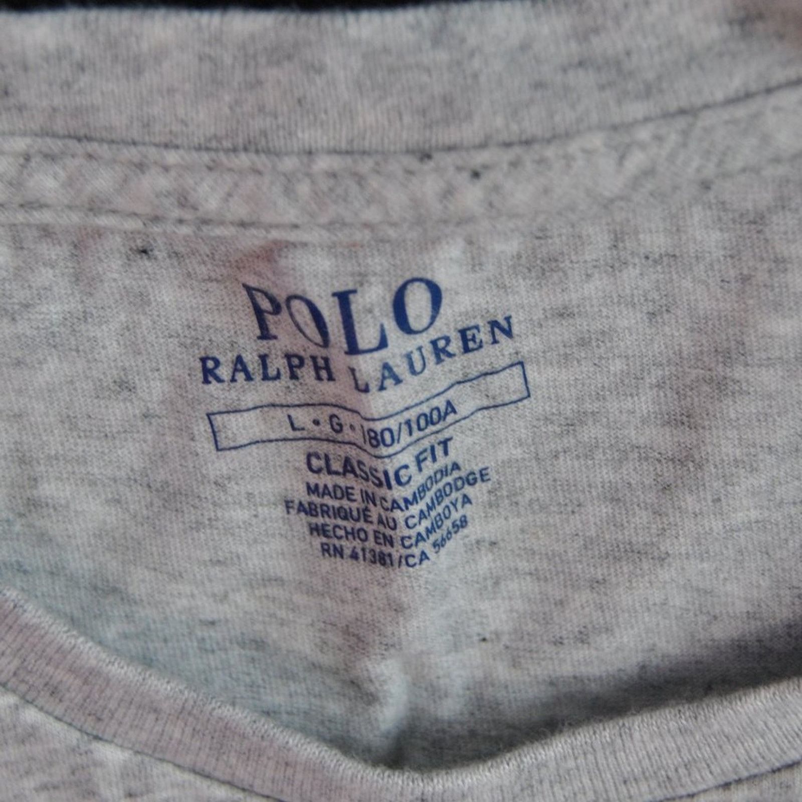 Ralph Lauren Ralph Lauren Gray with Blue Logo Long Sleeve Shirt Large Size US L / EU 52-54 / 3 - 3 Thumbnail