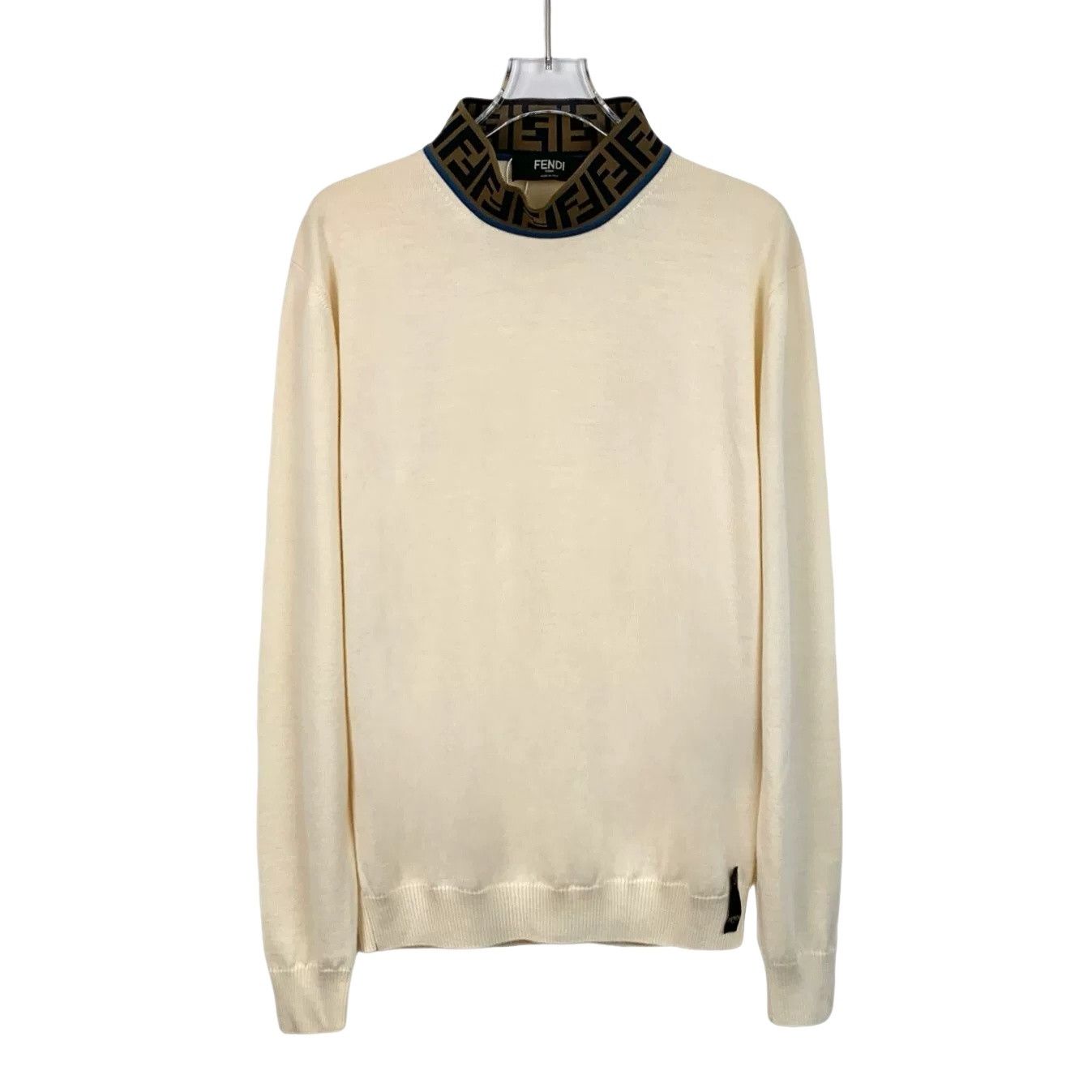 Fendi Fendi FF Logo Mock Neck Sweater 48 Size US M / EU 48-50 / 2 - 1 Thumbnail