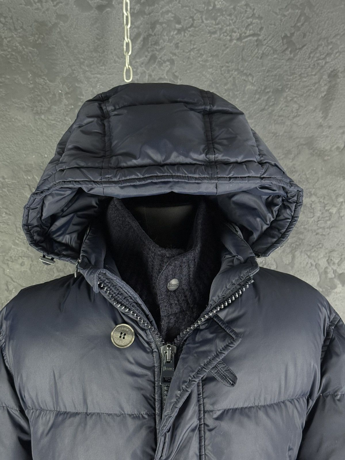 Herno HERNO Mens Polar-Tech Jacket Down Puffer Dark Blue 50 Size US M / EU 48-50 / 2 - 24 Thumbnail