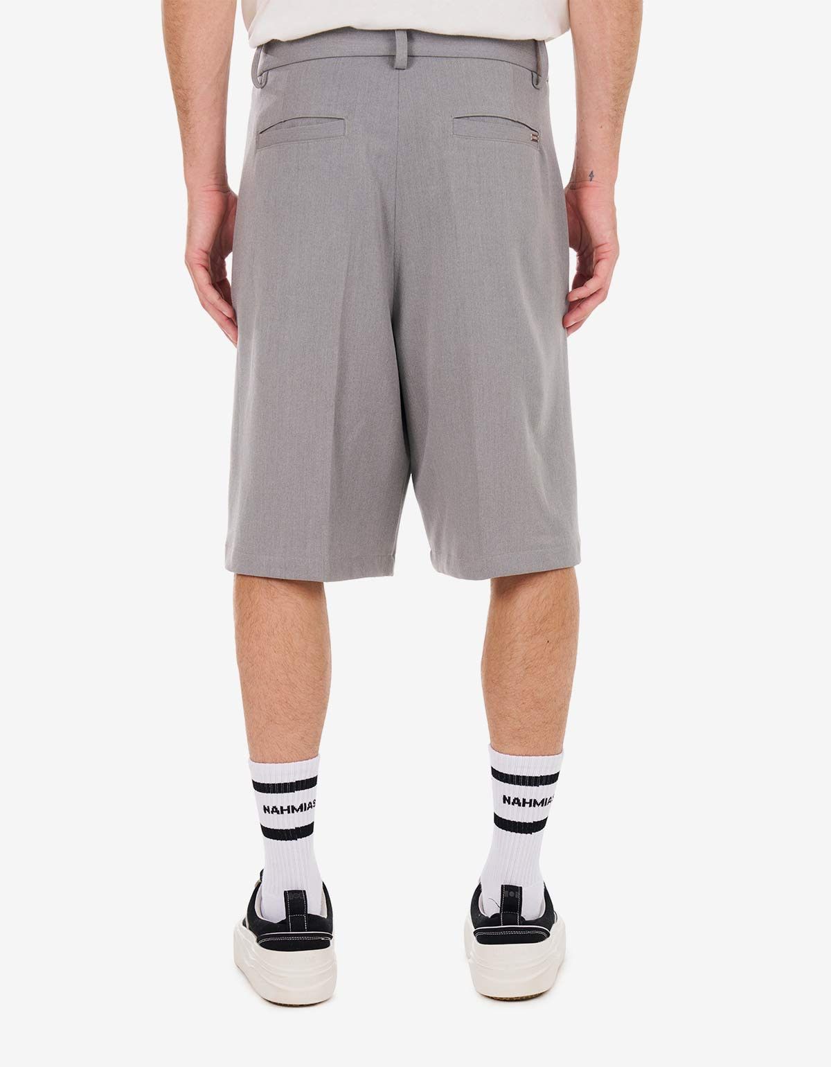 Nahmias Nahmias Grey Pleated Shorts Size US 32 / EU 48 - 3 Thumbnail