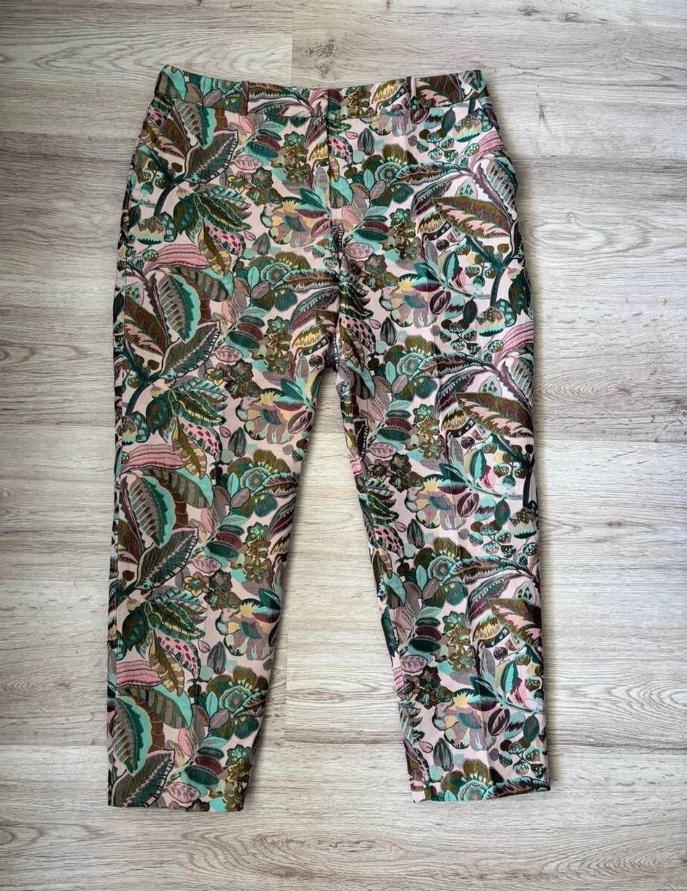 Sezane monogram flowers pants ws size 42