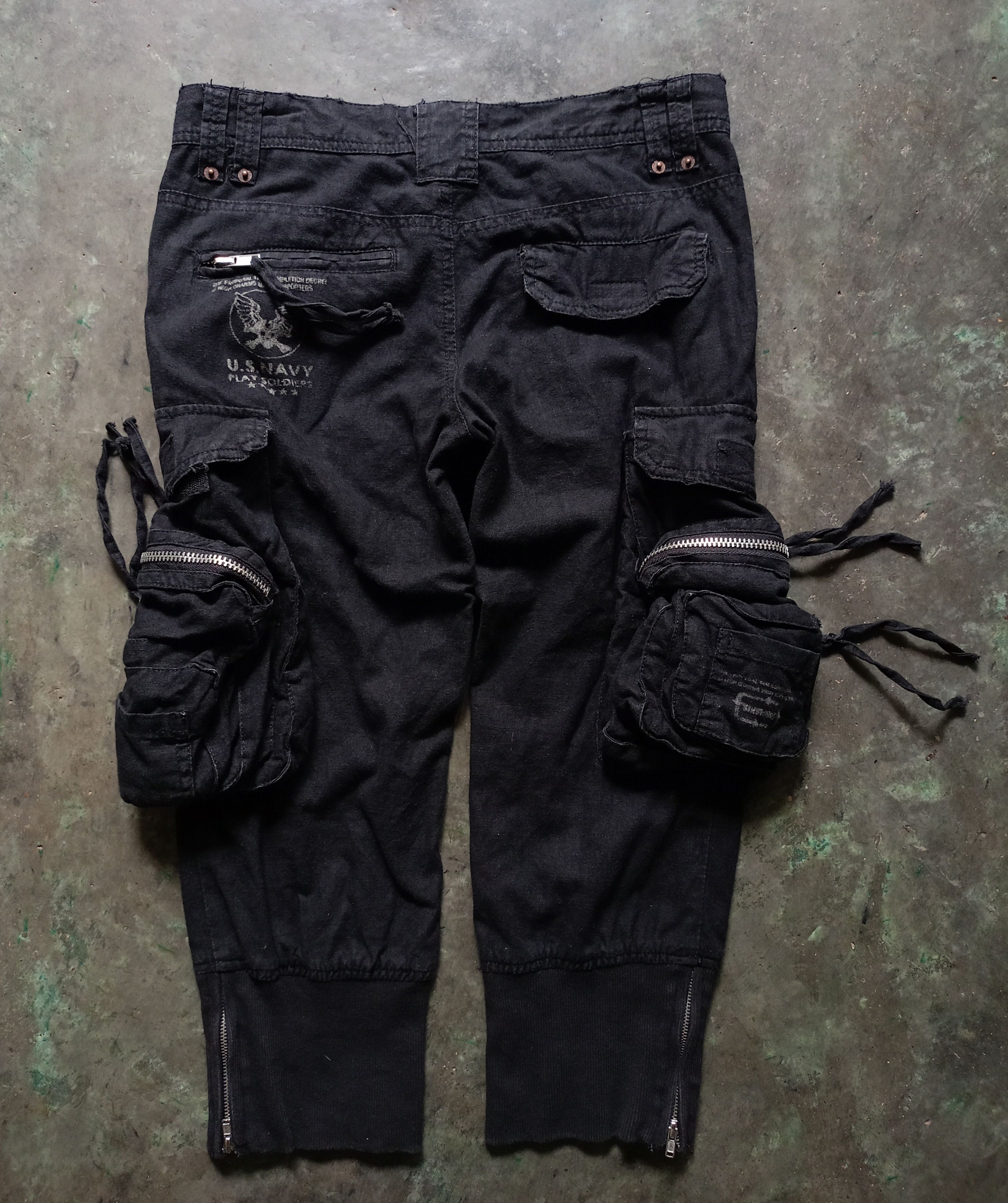 If Six Was Nine × Japanese Brand × KMRii Booty Trap jeans black pants style kmrii ifsixwasnine Size 30" / US 8 / IT 44 - 3 Thumbnail