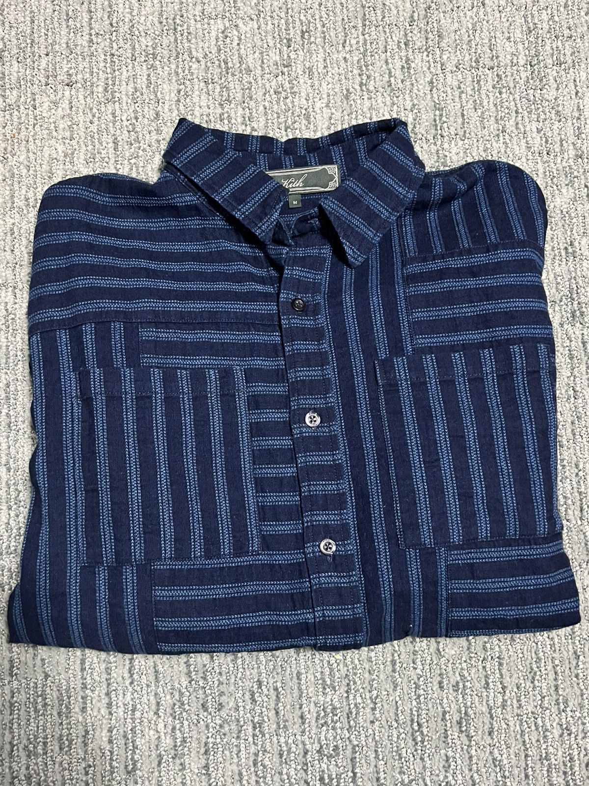 Kith Kith Stripe Denim Jaydin Button Up Shirt NEW Size Medium Size US M / EU 48-50 / 2 - 2 Thumbnail