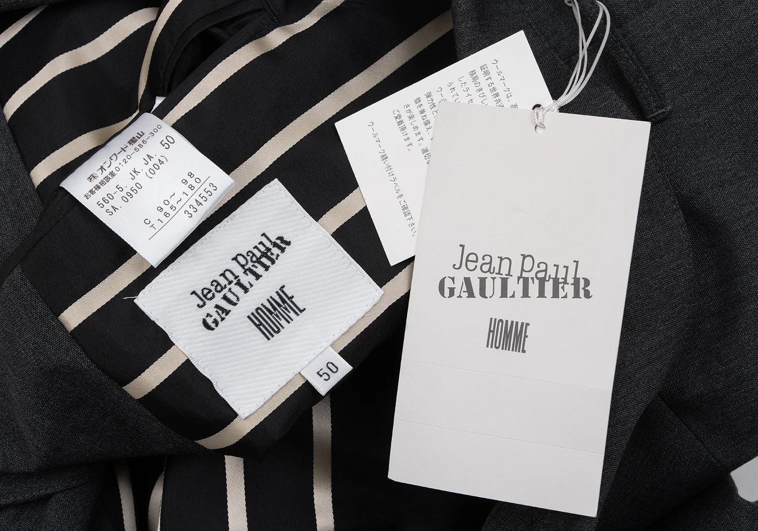 Jean Paul Gaultier Wool 3B Jacket in Gray Size 50 with Shoulder Pads Size US M / EU 48-50 / 2 - 17 Thumbnail
