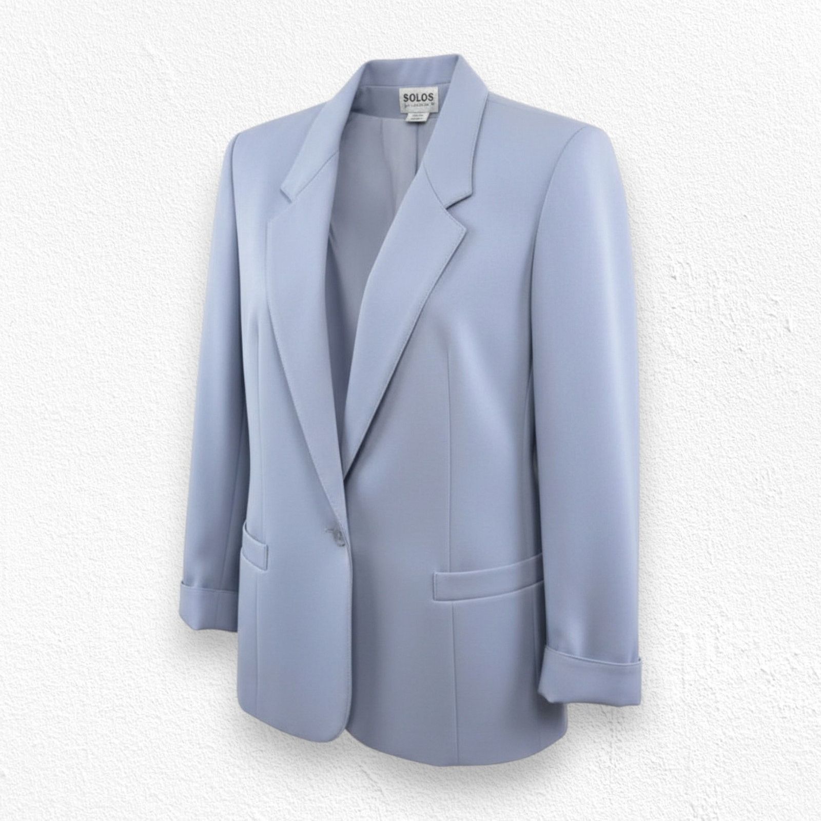 Vintage Vintage Blue Blazer Single Button Career Jacket Size 12 Size XL / US 12-14 / IT 48-50 - 1 Thumbnail