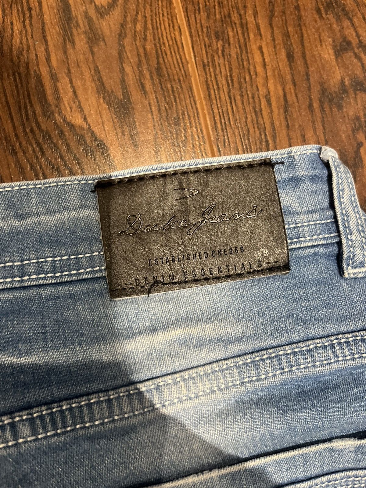 Vintage DUKE JEANS BLUE INDIGO DENIM SIZE 36 Size US 36 / EU 52 - 4 Thumbnail