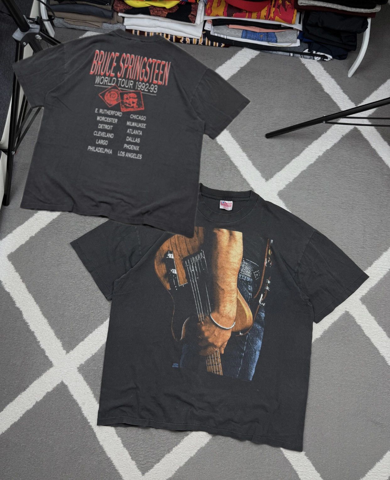 Band Tees Vintage 1992-93 Bruce Springsteen World Tour T-shirt Size US L / EU 52-54 / 3 - 1 Thumbnail
