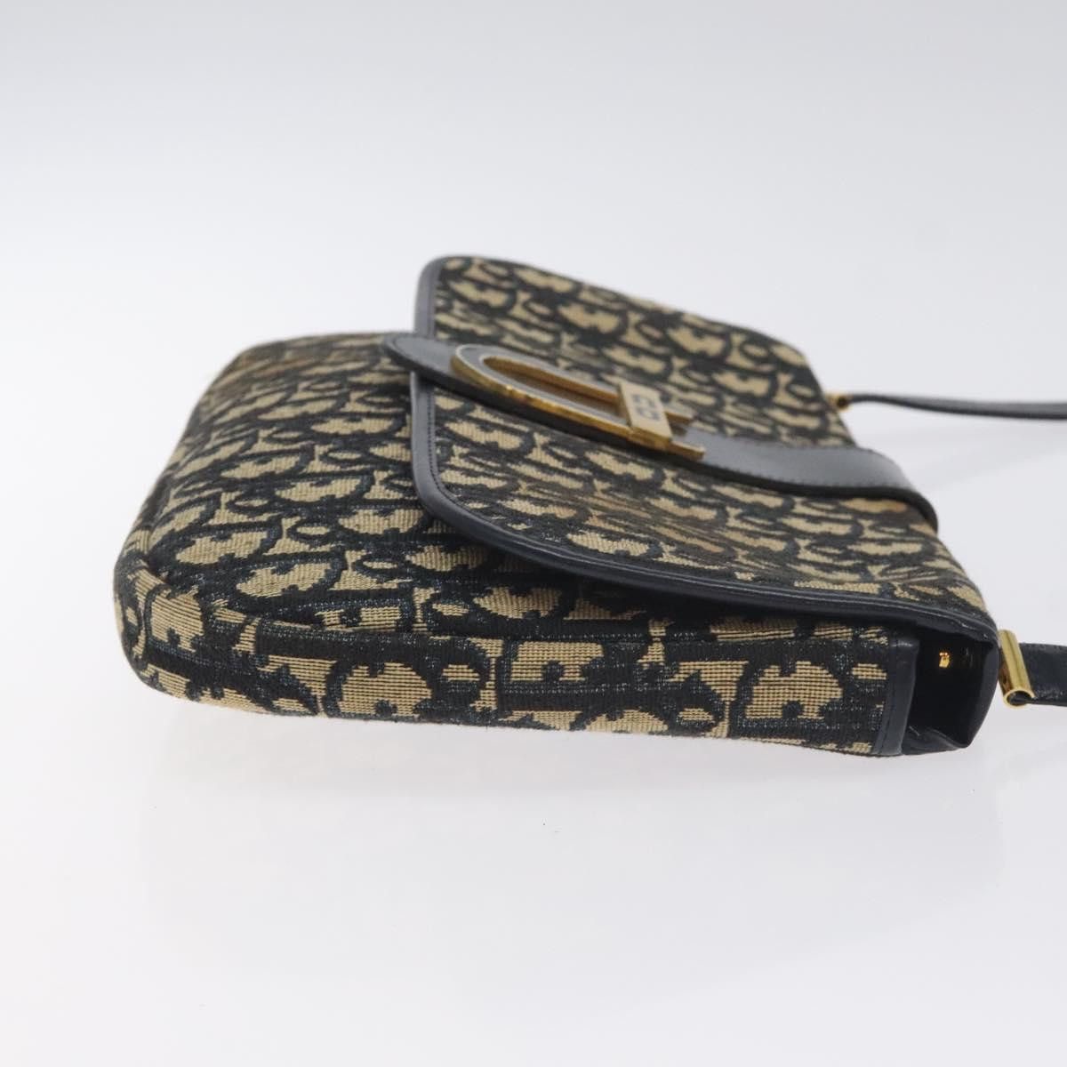 Dior DIOR Trotter Canvas Shoulder Bag Navy Size ONE SIZE - 4 Thumbnail