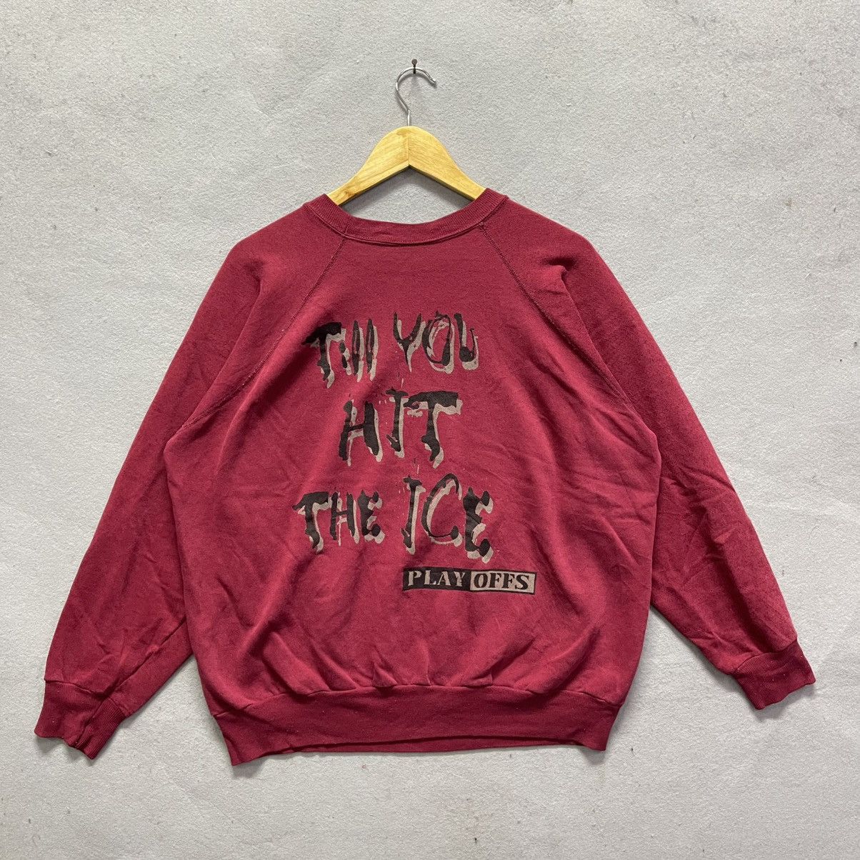 Vintage Vintage Hockey Graphic Crewneck Sweatshirt – Double-Sided Size US L / EU 52-54 / 3 - 6 Thumbnail