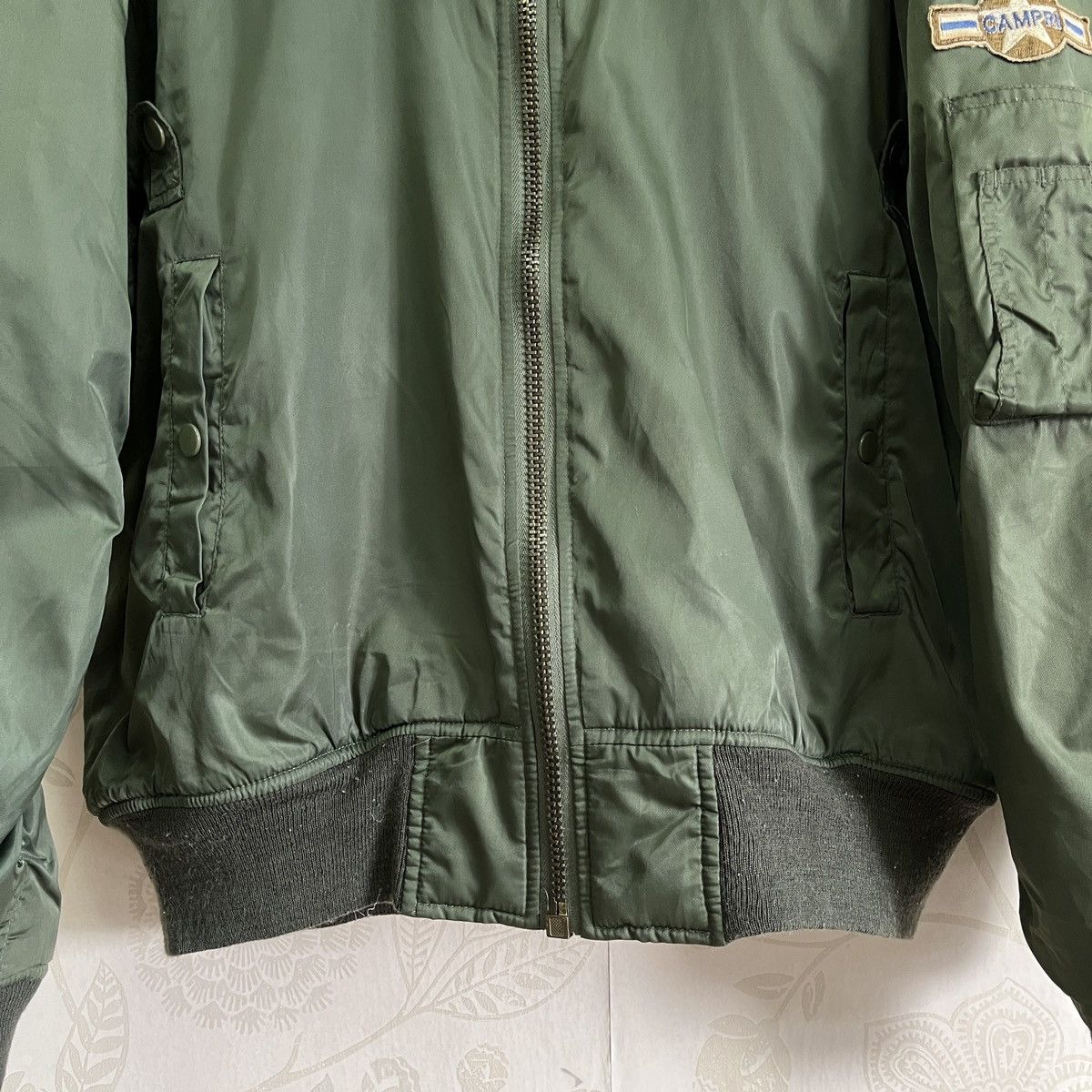 Vintage Vintage Army Military Bomber Campri Jacket Size US L / EU 52-54 / 3 - 12 Thumbnail