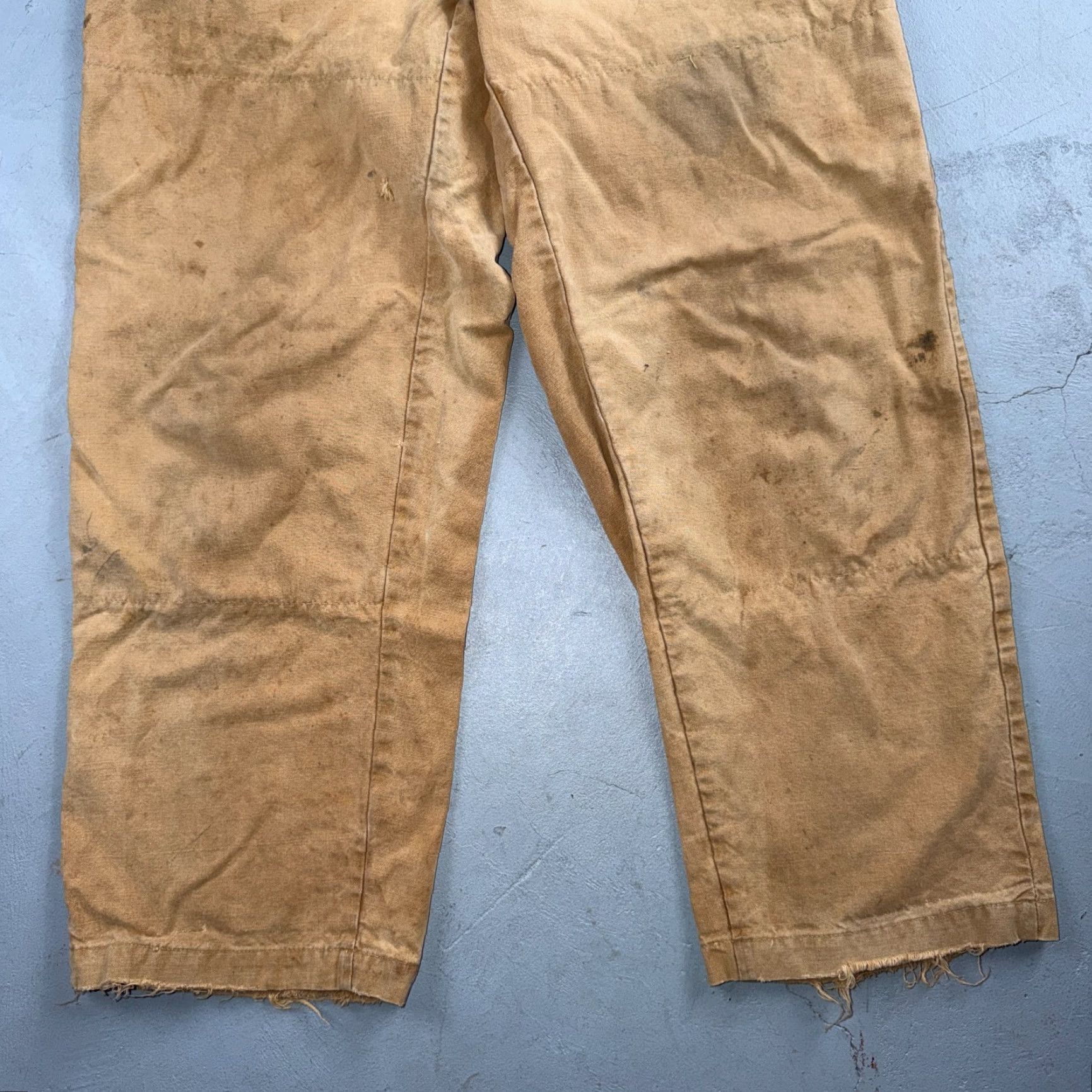 Vintage VINTAGE Duxbak Pants Falcon 28x27 Khaki Casual Creased Outdoor Rockabilly 50s 60s Mens Size US 28 / EU 44 - 3 Thumbnail