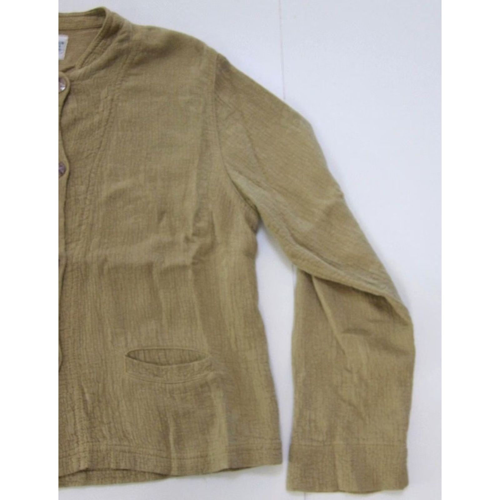 Vintage Via Vai Blazer Jacket Women's L Yellow Rayon Made In USA Size L / US 10 / IT 46 - 4 Thumbnail