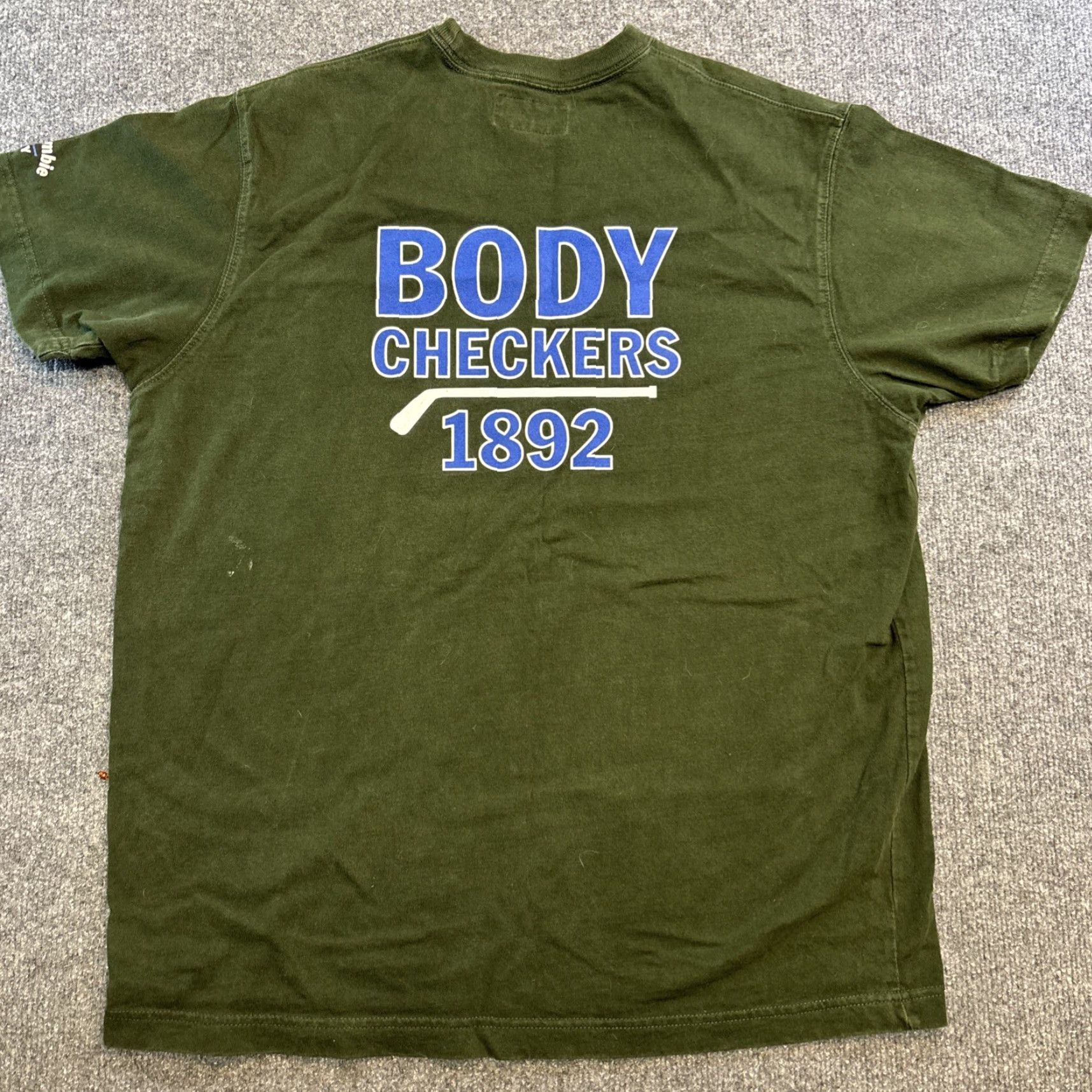 Abercrombie & Fitch VINTAGE Abercrombie & Fitch T-Shirt Muscle Tee XL Green Hockey Body Checkers Preppy 90s Mens Size US XL / EU 56 / 4 - 6 Thumbnail